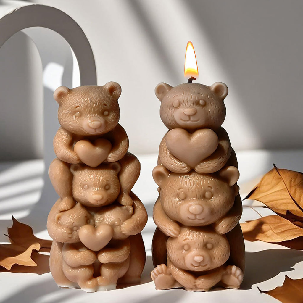 Squirrel Animal Molds Animal Spiral Wave Pillar Rotate Candle & Resin Mold - Resin Casting Silicone Molds for Home Decor & Candle Making Wave Spiral Mold