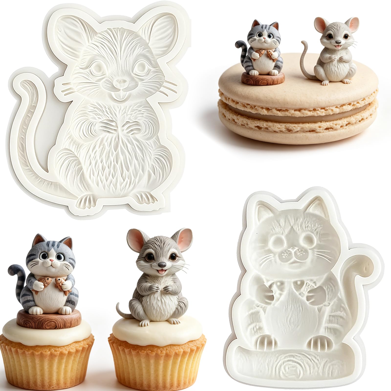 1 Pc Funny Chicken Butt Fondant Mold 3D Bending Chicken Candy Silicone Mold for Cake Decorating, Chocolate, Cupcake Toppers, Resin, Soap, Epoxy, Clay, Plaster, Farm Animal DIY Crafts