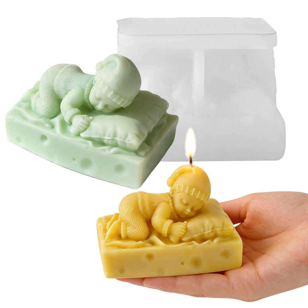 Animal & Owl Resin & Silicone Candle Mold Set - 3D Animal Mold for Home Decor & Candle Making