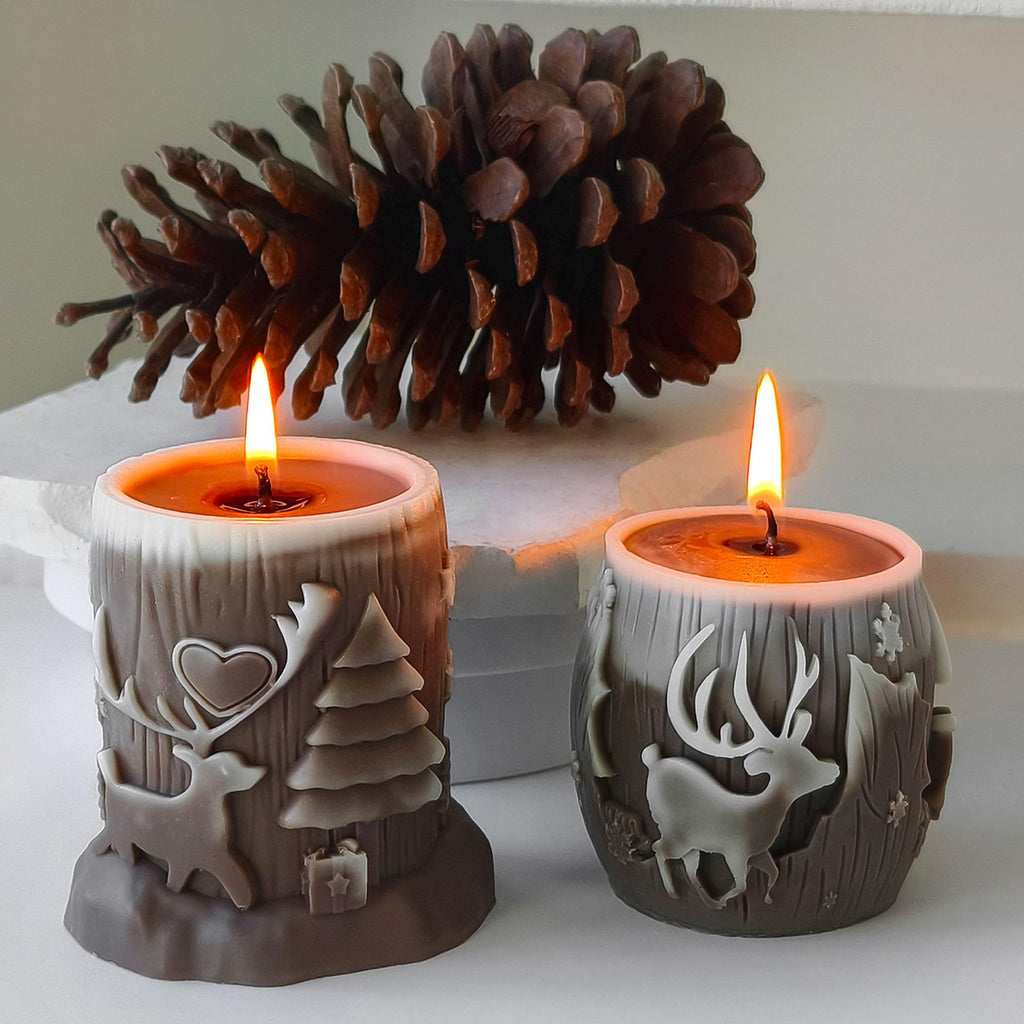 Squirrel Animal Molds Animal Spiral Wave Pillar Rotate Candle & Resin Mold - Resin Casting Silicone Molds for Home Decor & Candle Making Wave Spiral Mold