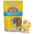 Buff Clucks Chick Formula Herbal Supplement for Baby Chicks – All-Natural Botanical Blend for Daily Wellness, Feather Quality – Plant-Based Herbs for Coop Snacks - Calendula, Oregano, Lemon Balm, USA