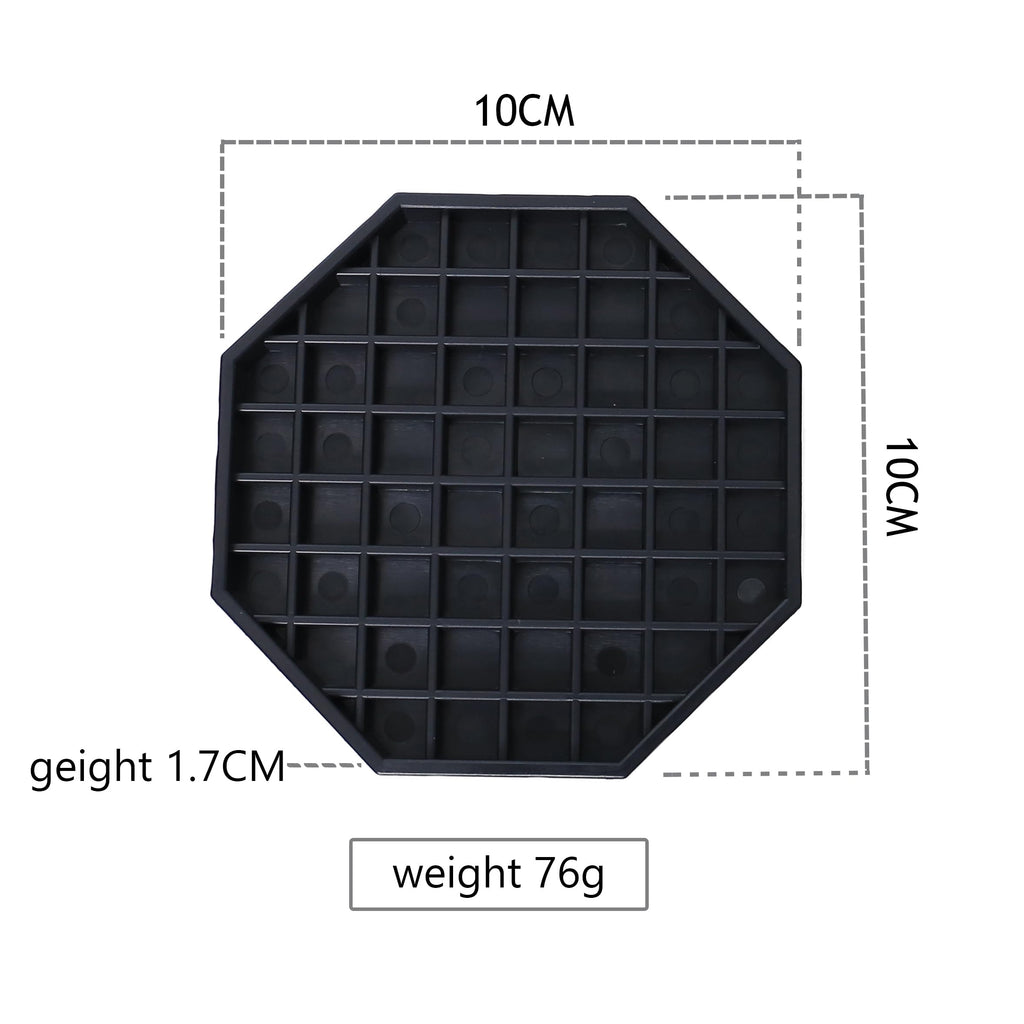 Drip Tray 4" Octagon Countertop Beverage Dispenser Cup Drip Catcher - for Coffee & Drink Dispenser Bar by kitchentoolz - Pack of 4