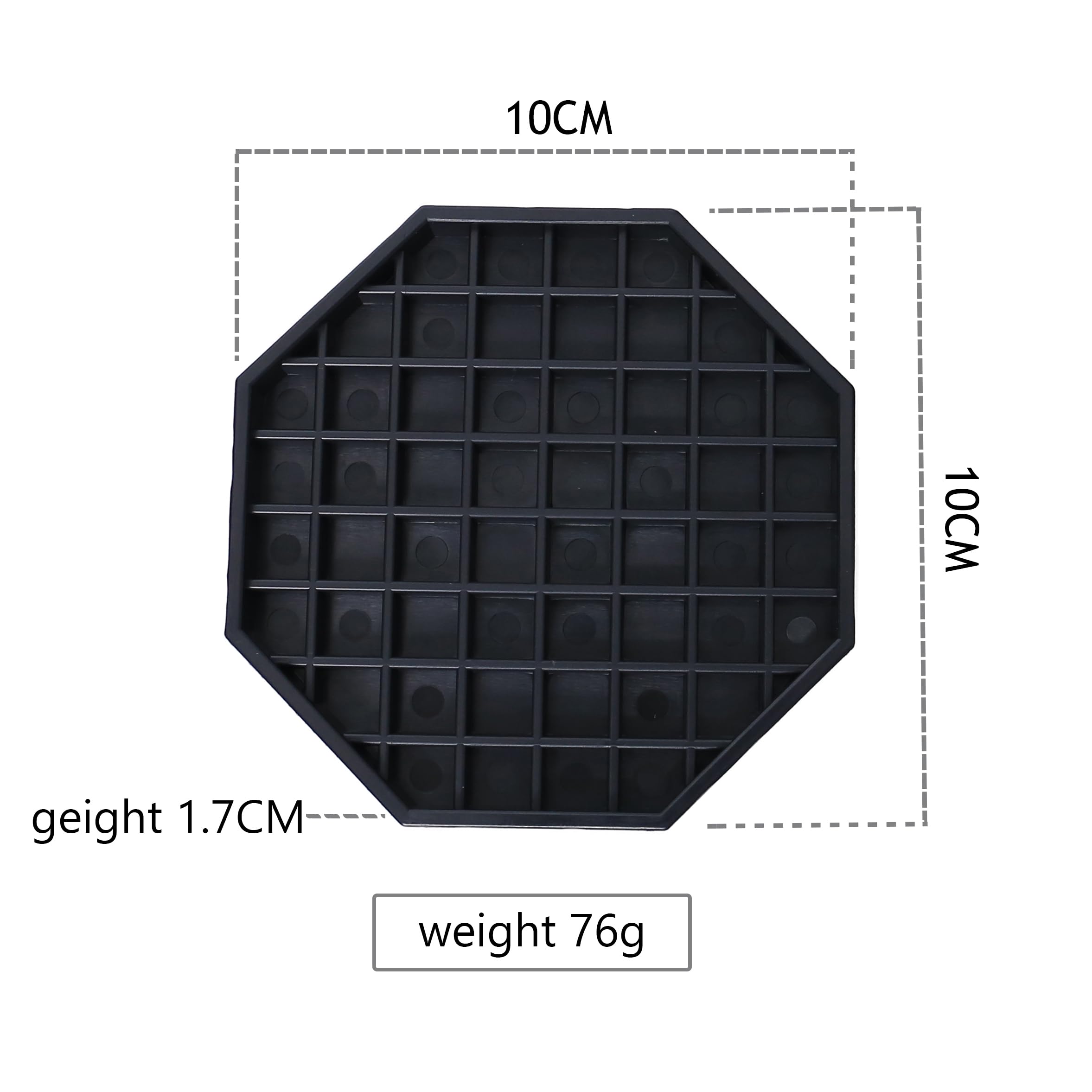 Drip Tray 4" Octagon Countertop Beverage Dispenser Cup Drip Catcher - for Coffee & Drink Dispenser Bar by kitchentoolz - Pack of 4