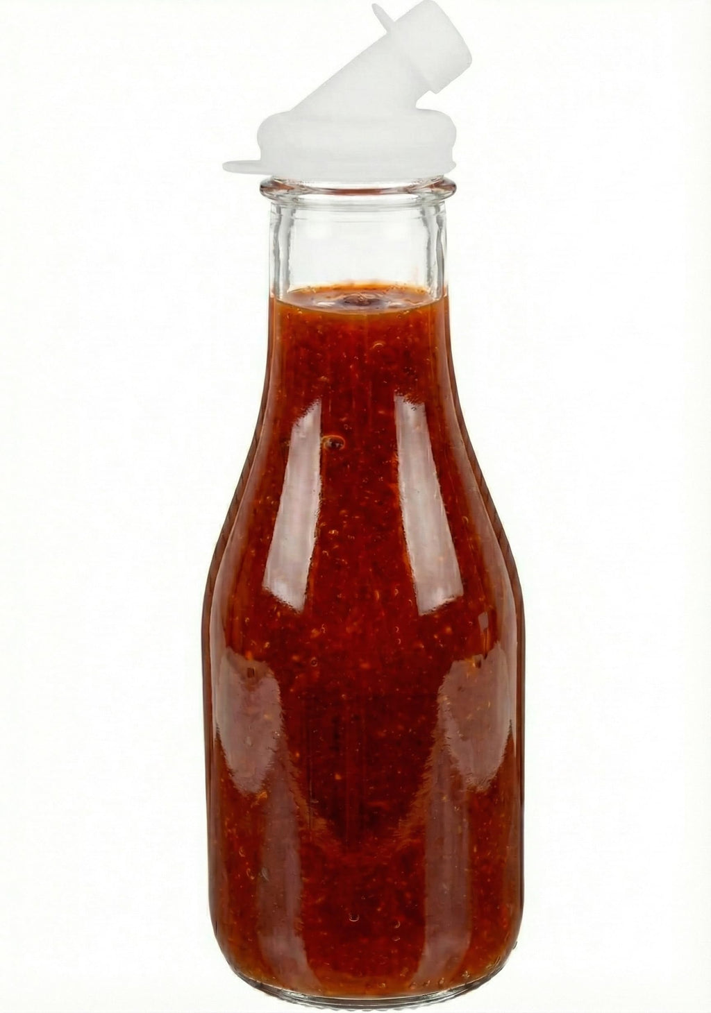 kitchentoolz 32oz Salad Dressing Shaker Bottle – Tall Glass Bottle Salad Dressing Dispenser Container with Tamper-Proof Lid – Ideal for Marinades and Sauces – 1 Pack