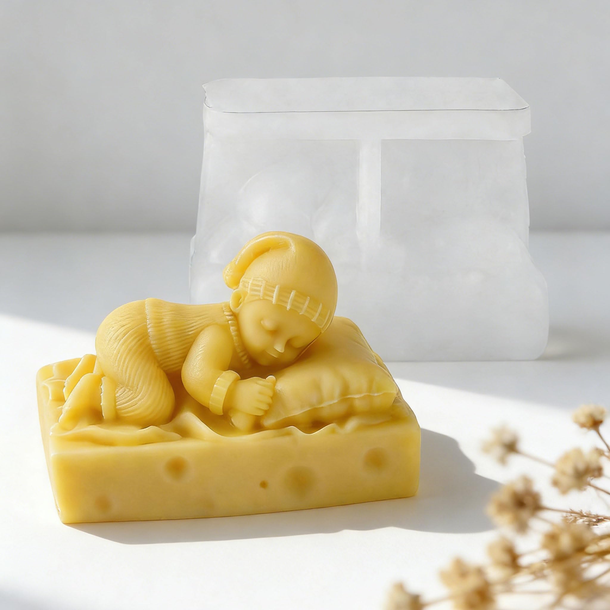 Animal & Owl Resin & Silicone Candle Mold Set - 3D Animal Mold for Home Decor & Candle Making