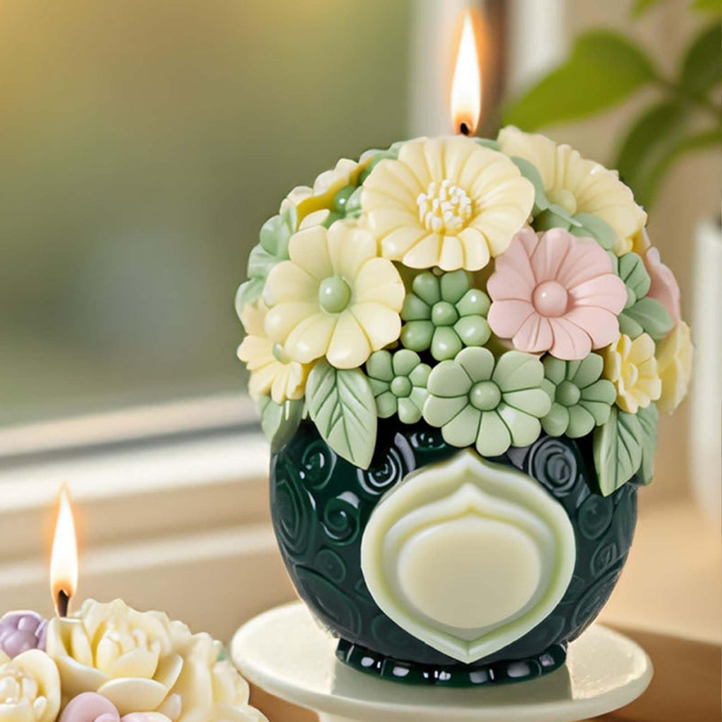 Flower Animal Cylinder Molds Silicone Wave Spiral Candle Mold - Silicone Resin Casting Molds for Candle & Resin & Soap Craft Supplies