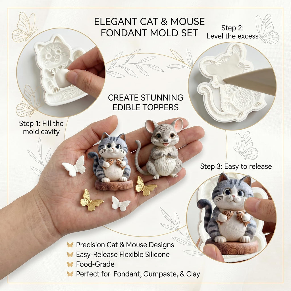 1 Pc Funny Chicken Butt Fondant Mold 3D Bending Chicken Candy Silicone Mold for Cake Decorating, Chocolate, Cupcake Toppers, Resin, Soap, Epoxy, Clay, Plaster, Farm Animal DIY Crafts