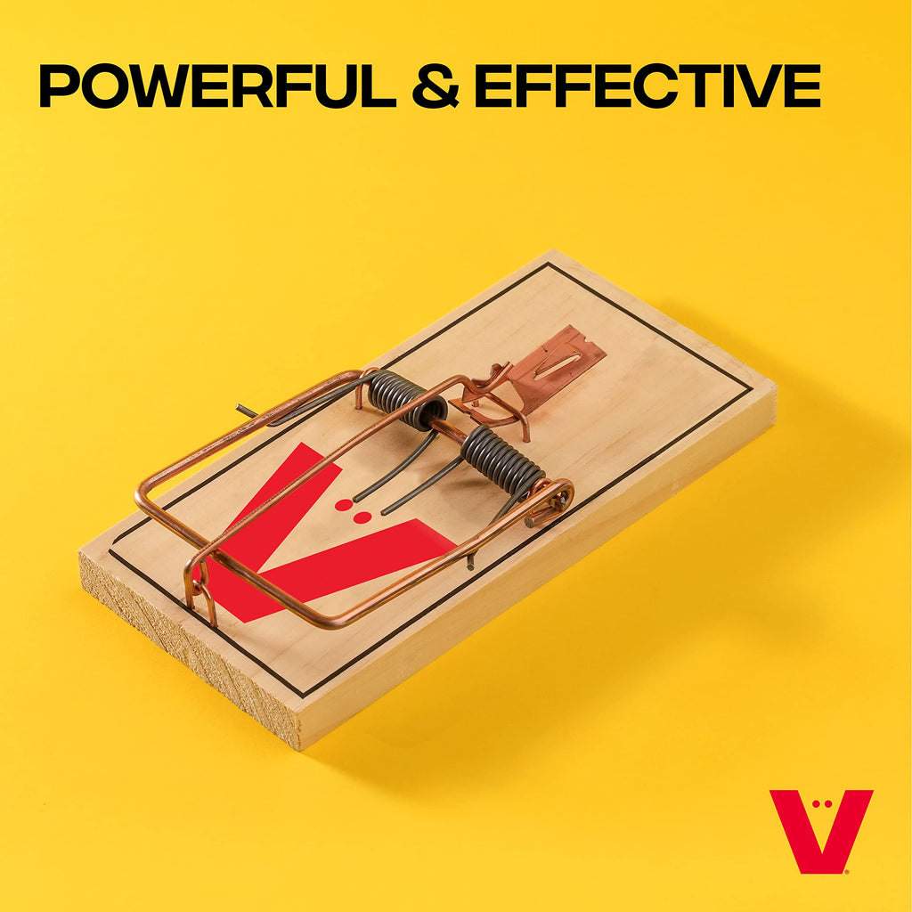 Victor Mouse Traps M035-12, Plastic Pedal, Sustainably Sourced FSC Wood, Wooden Mouse Traps, 12 Pack