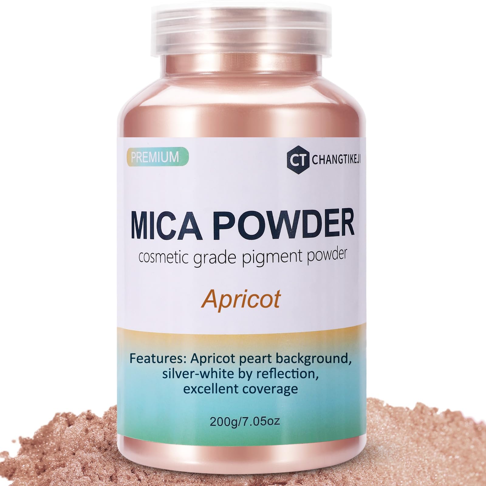 CHANGTIKEJI Mica Powder，24 Colors - 10g/Bottle of Natural Pigment Powder for Epoxy Resin，Soap Making，Candle Making,Lip Gloss,Car Freshies,Dye,Nail Polish,Bath Bombs