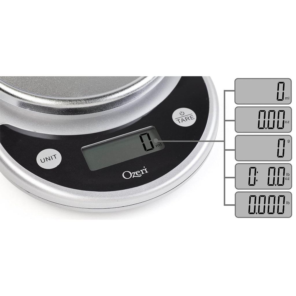 Ozeri® Pronto® Digital Multifunction Kitchen and Food Scale with Variable Graduation Technology®, Original