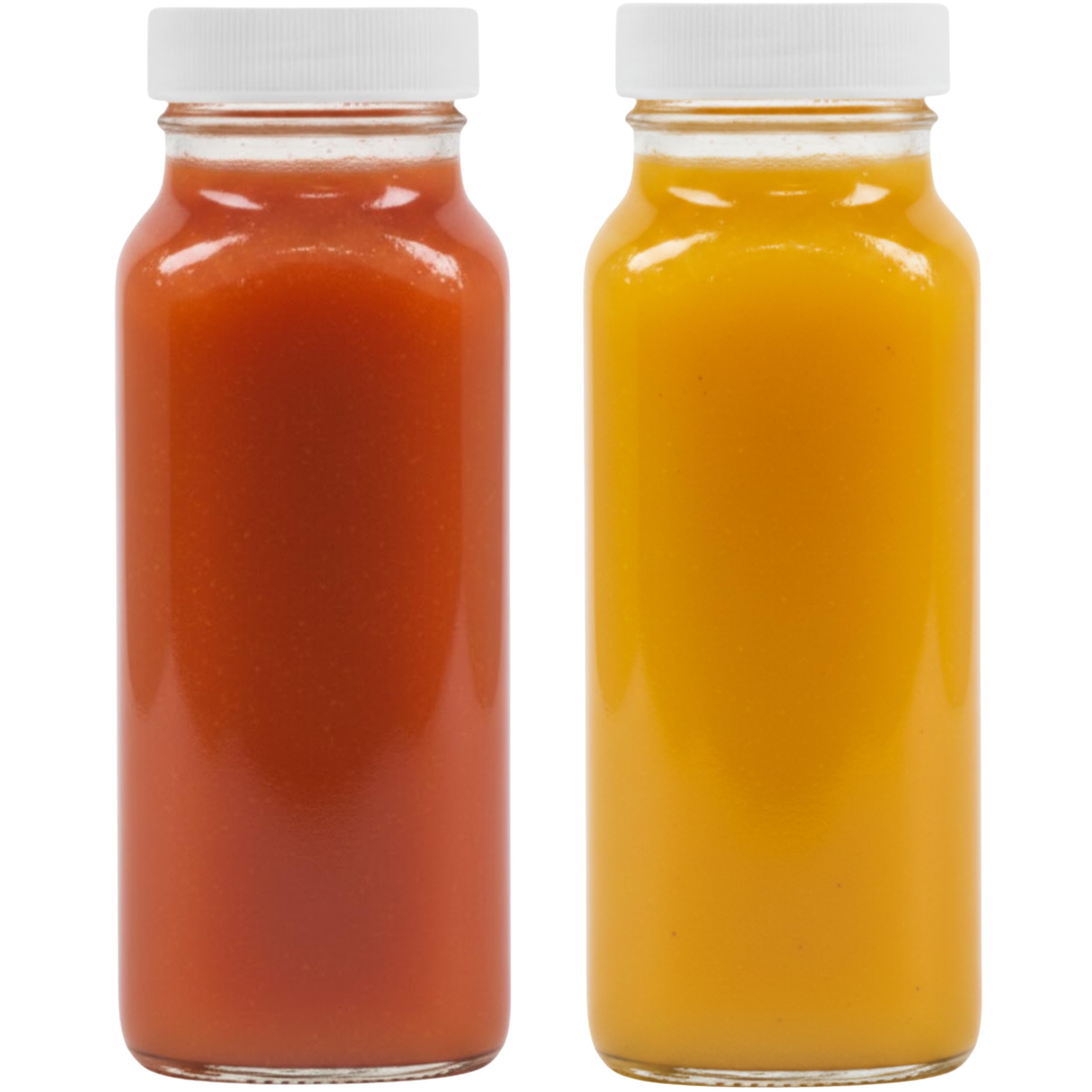 kitchentoolz 16 oz Glass Milk Bottle with Lid - Glass Jars with Airtight Lid used for Milk Container, Yogurt, Smoothies, Juice, Kefir, & Water -2 Pack 16 oz Glass Bottles with Lids