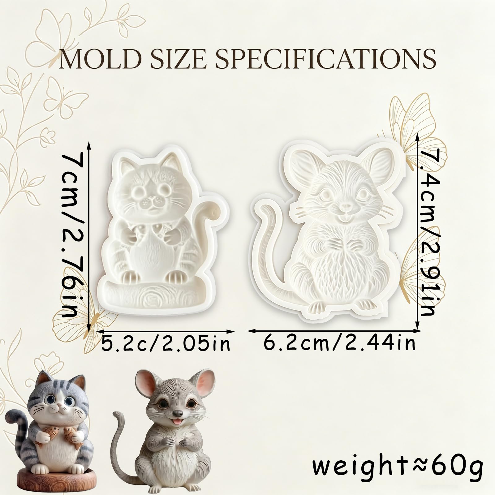 1 Pc Funny Chicken Butt Fondant Mold 3D Bending Chicken Candy Silicone Mold for Cake Decorating, Chocolate, Cupcake Toppers, Resin, Soap, Epoxy, Clay, Plaster, Farm Animal DIY Crafts