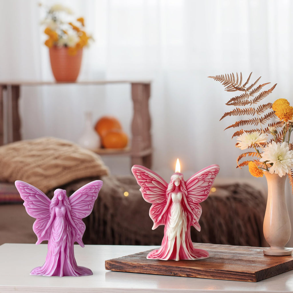 Halloween Candle Mold for Candle Making, 3DSilicone Mold for Resin Casting DIY Plaster Polymer Clay Home Decoration (Witch)