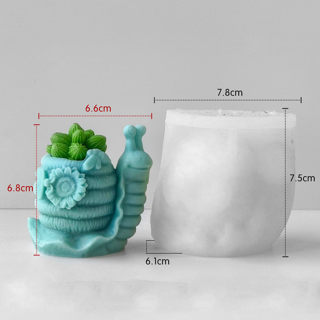 Flower Succulent Tulip Rose Cylinder Molds Silicone Wave Spiral Candle Mold - Silicone Resin Casting Molds for Candle & Resin & Soap Craft Supplies