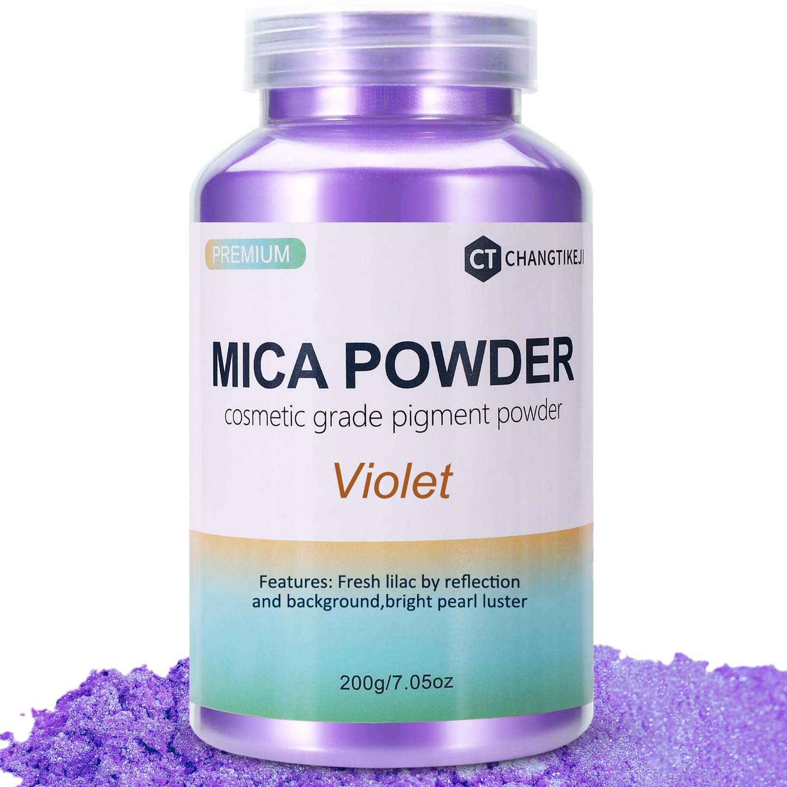 CHANGTIKEJI Mica Powder，24 Colors - 10g/Bottle of Natural Pigment Powder for Epoxy Resin，Soap Making，Candle Making,Lip Gloss,Car Freshies,Dye,Nail Polish,Bath Bombs