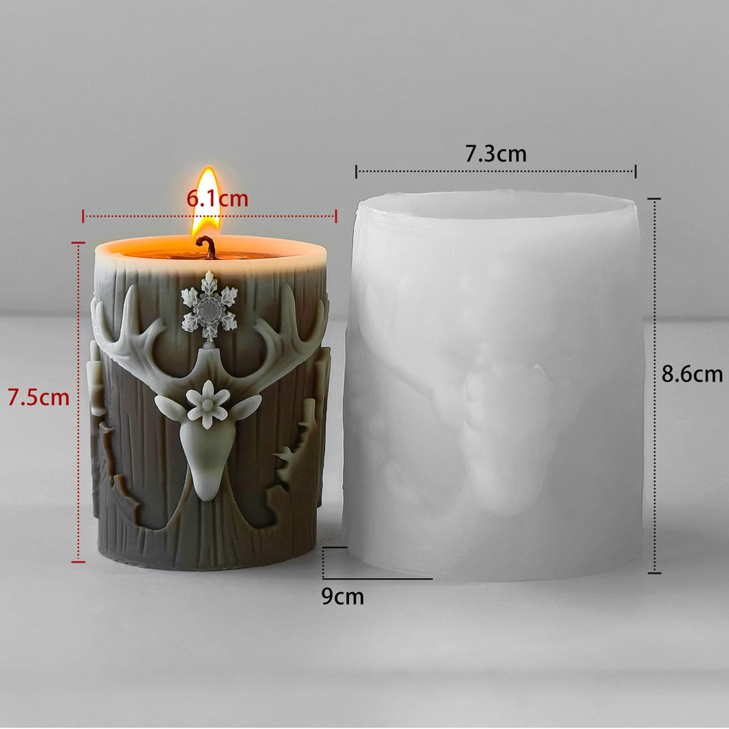 Squirrel Animal Molds Animal Spiral Wave Pillar Rotate Candle & Resin Mold - Resin Casting Silicone Molds for Home Decor & Candle Making Wave Spiral Mold