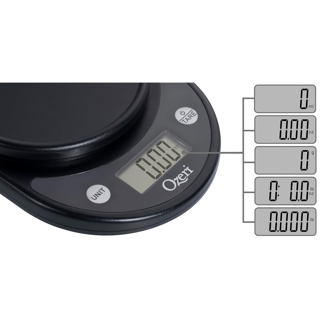 Ozeri® Pronto® Digital Multifunction Kitchen and Food Scale with Variable Graduation Technology®, Original