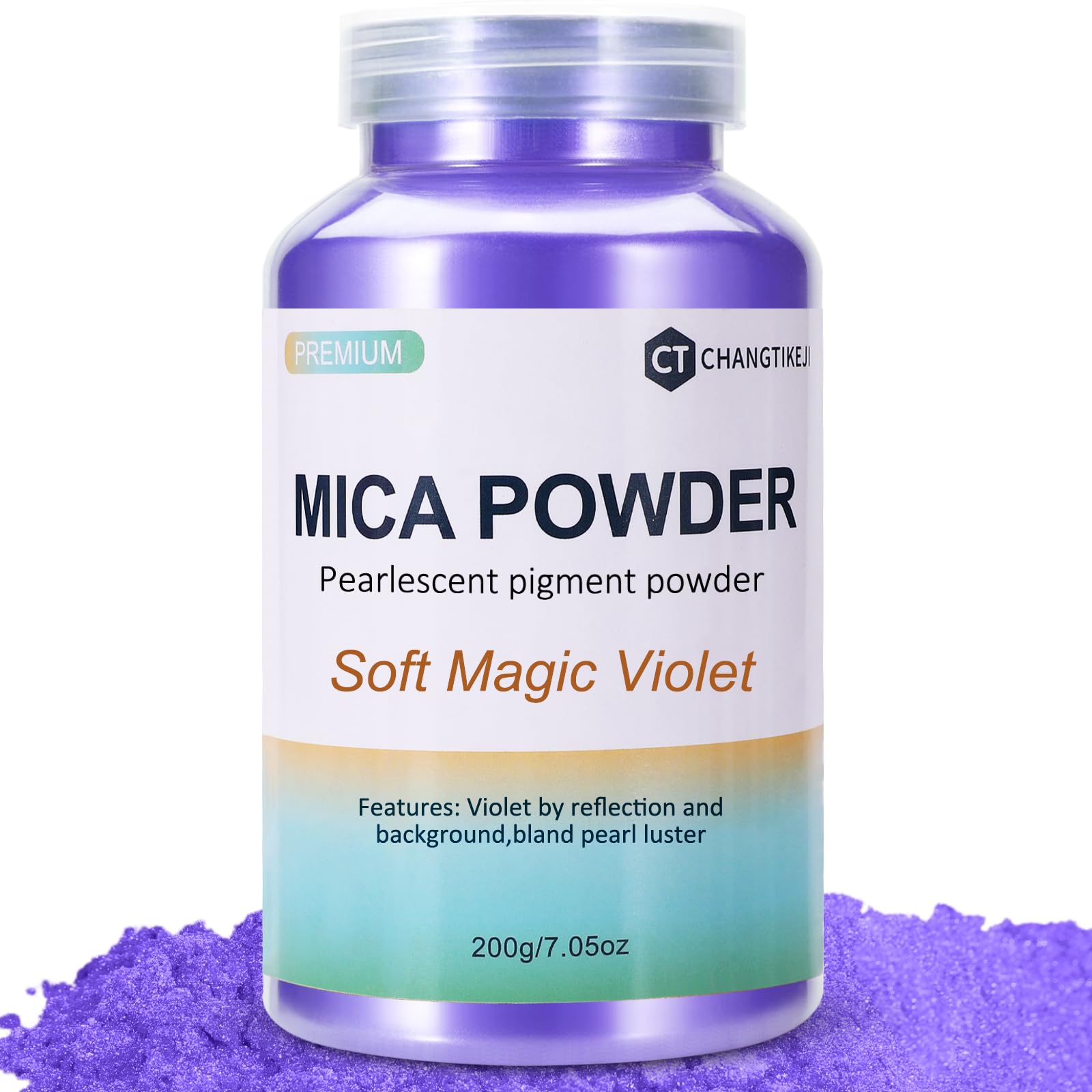 CHANGTIKEJI Mica Powder，24 Colors - 10g/Bottle of Natural Pigment Powder for Epoxy Resin，Soap Making，Candle Making,Lip Gloss,Car Freshies,Dye,Nail Polish,Bath Bombs