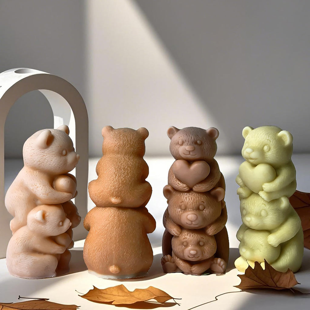 Squirrel Animal Molds Animal Spiral Wave Pillar Rotate Candle & Resin Mold - Resin Casting Silicone Molds for Home Decor & Candle Making Wave Spiral Mold