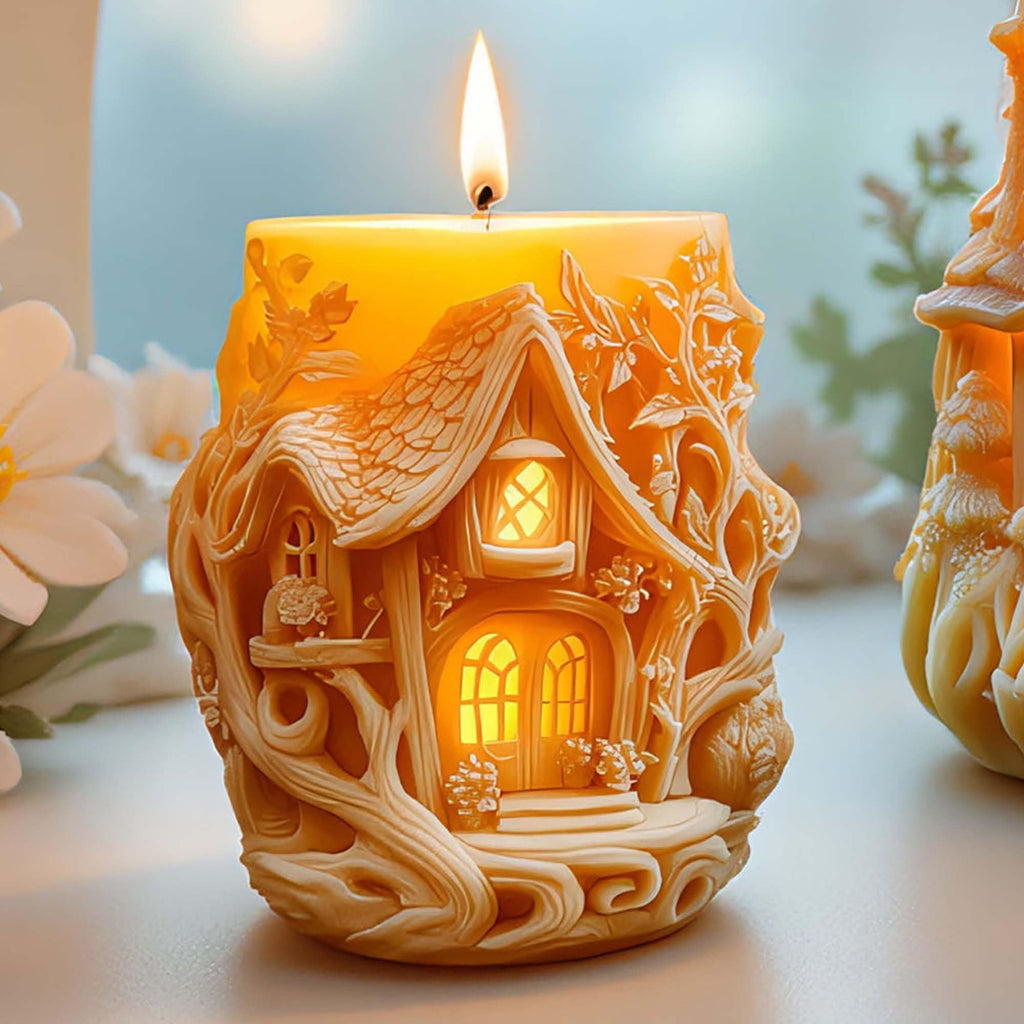 Flower Succulent Tulip Rose Cylinder Molds Silicone Wave Spiral Candle Mold - Silicone Resin Casting Molds for Candle & Resin & Soap Craft Supplies