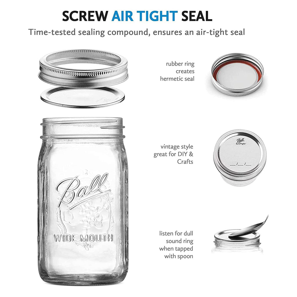Ball Mason 4oz Quilted Jelly Jars with Lids and Bands, Set of 12