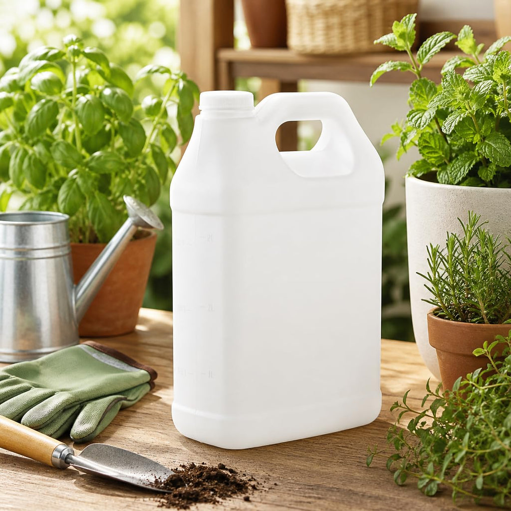 kitchentoolz 2.5 Gallon Water Jug – Water Container Heavy-Duty HDPE Carboy for Automotive Used Oil Container & Liquid Storage – 10 Liter Water Jugs with Secure Lid – Made in USA