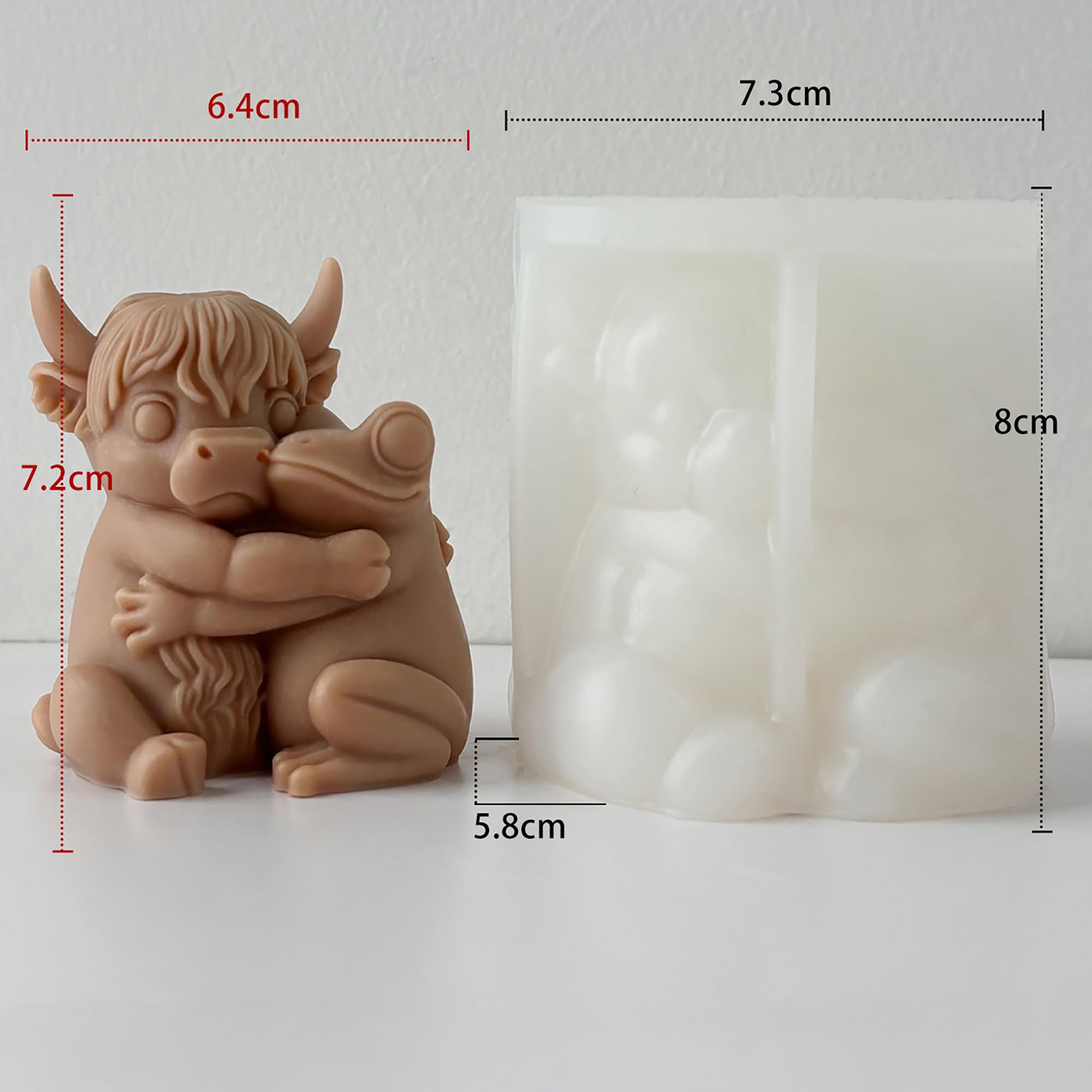 Ghost Skull Man Cylinder Candle & Resin Mold - Resin Casting Silicone Molds for Home Decor & Candle Making Wave Spiral Mold