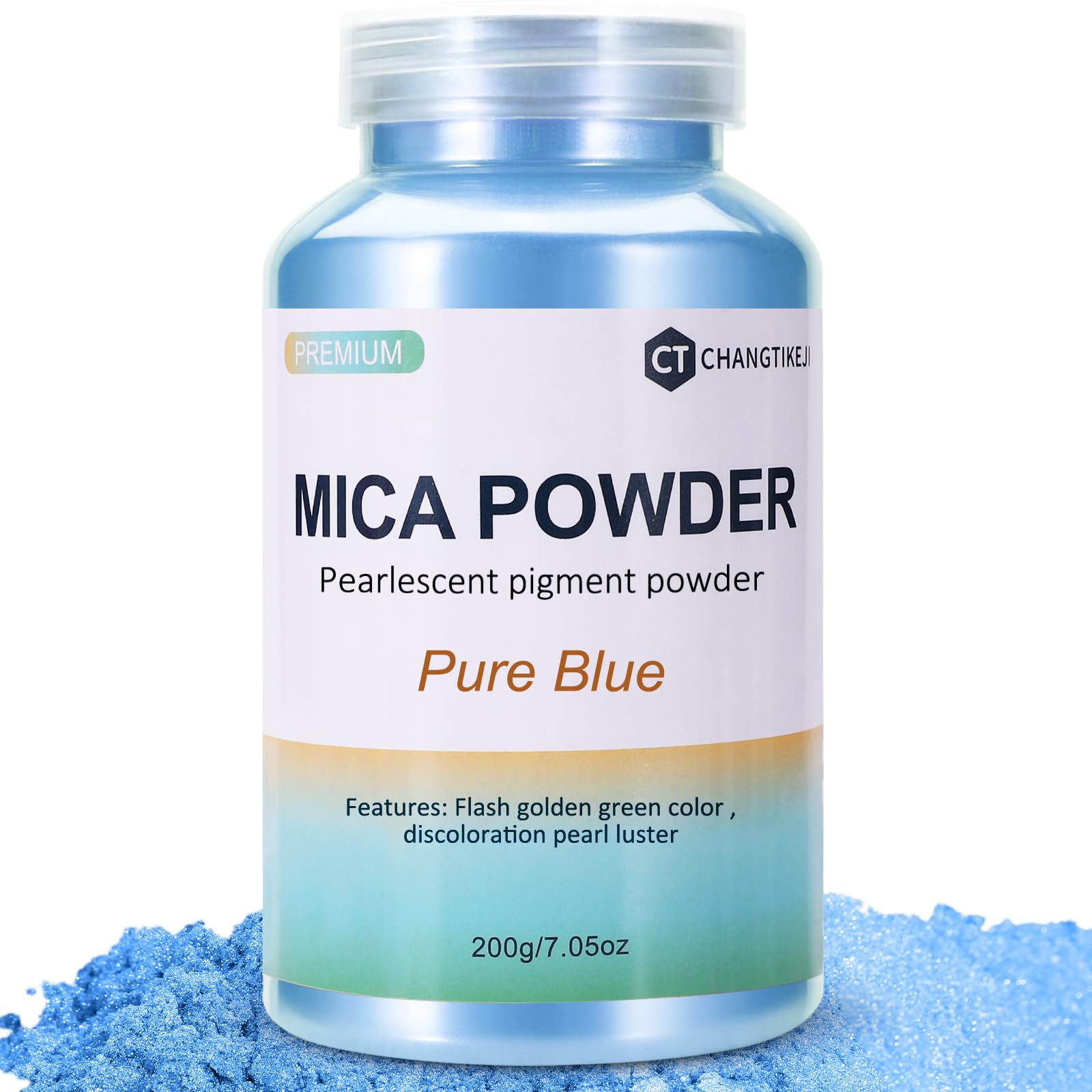 CHANGTIKEJI Mica Powder，24 Colors - 10g/Bottle of Natural Pigment Powder for Epoxy Resin，Soap Making，Candle Making,Lip Gloss,Car Freshies,Dye,Nail Polish,Bath Bombs
