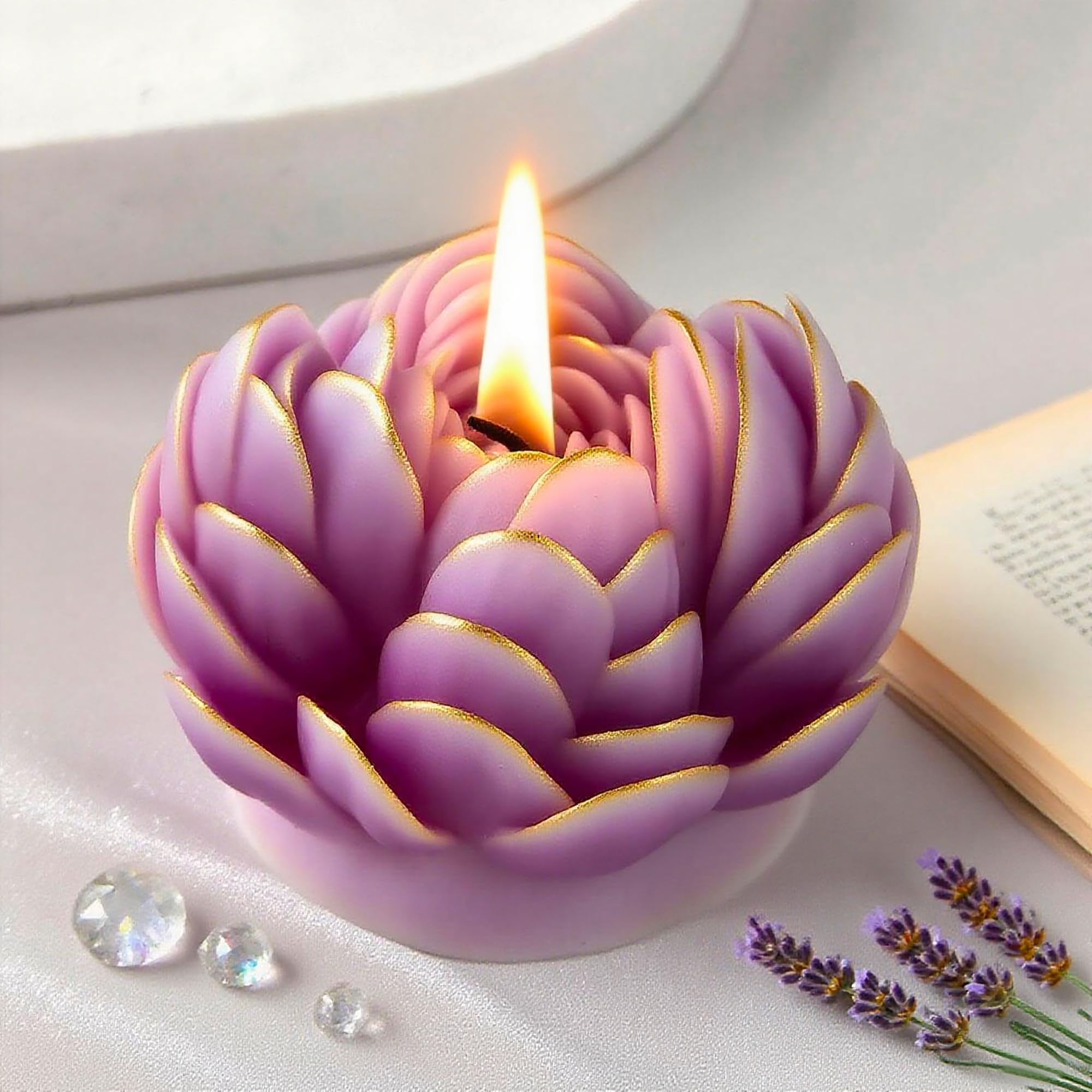 Ghost Skull Man Cylinder Candle & Resin Mold - Resin Casting Silicone Molds for Home Decor & Candle Making Wave Spiral Mold