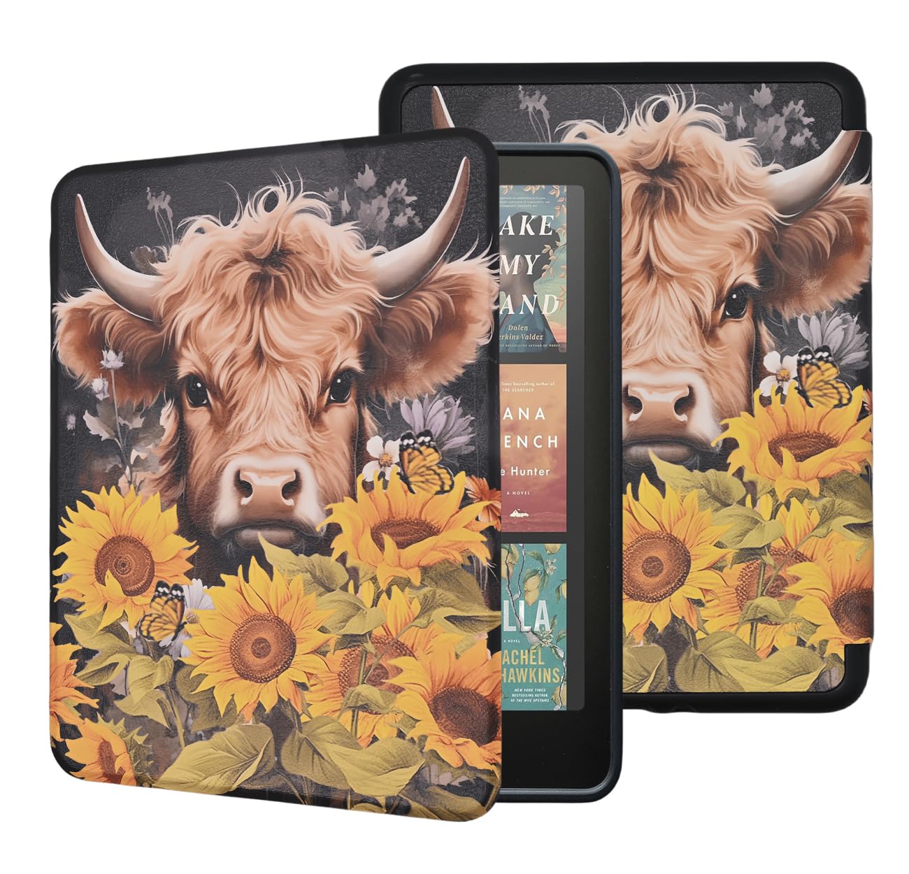 Case for All-New Kindle Paperwhite 12th Gen 2024 and Kindle Colorsoft Signature Edition, Book Lovers Gifts Lightweight PU Leather Protective Cover with Auto Sleep Wake Hand Strap
