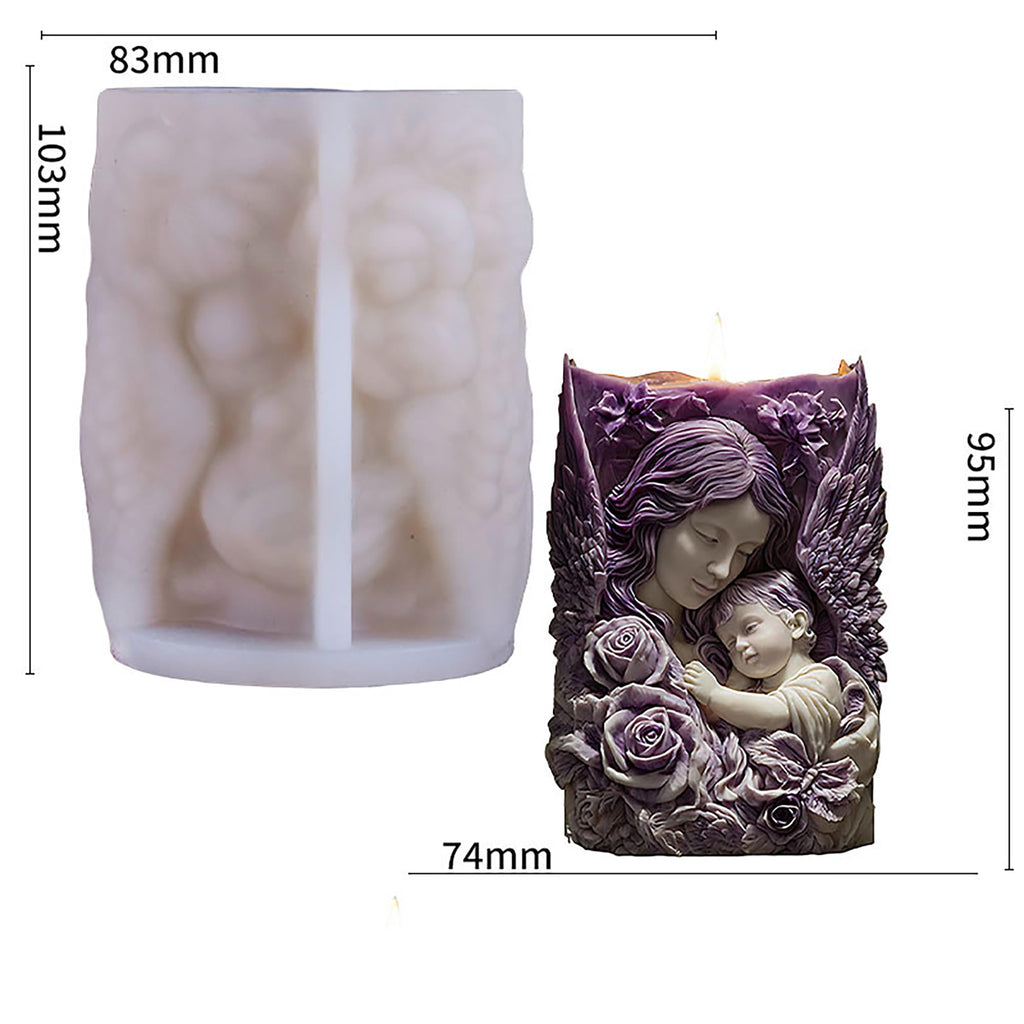 Flower Succulent Tulip Rose Cylinder Molds Silicone Wave Spiral Candle Mold - Silicone Resin Casting Molds for Candle & Resin & Soap Craft Supplies