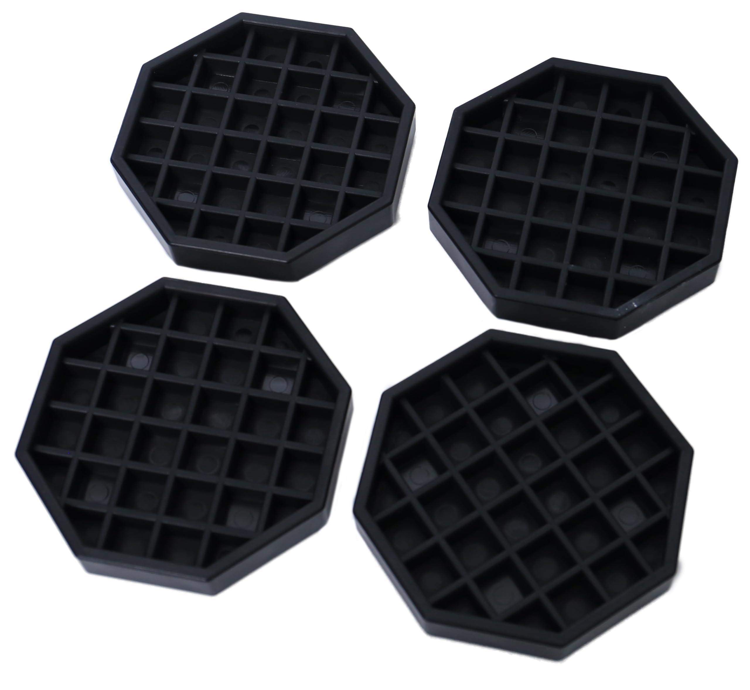 Drip Tray 4" Octagon Countertop Beverage Dispenser Cup Drip Catcher - for Coffee & Drink Dispenser Bar by kitchentoolz - Pack of 4