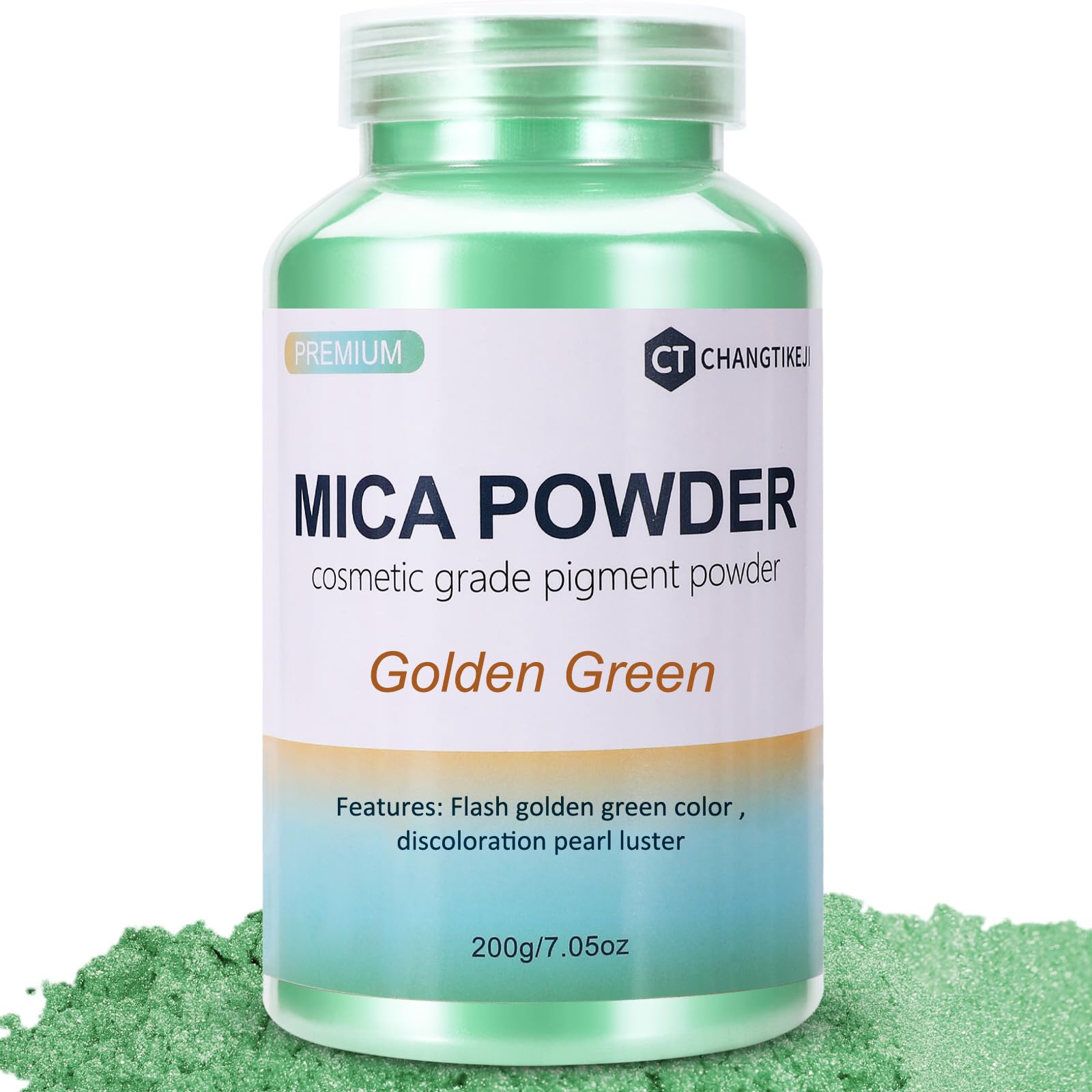 CHANGTIKEJI Mica Powder，24 Colors - 10g/Bottle of Natural Pigment Powder for Epoxy Resin，Soap Making，Candle Making,Lip Gloss,Car Freshies,Dye,Nail Polish,Bath Bombs