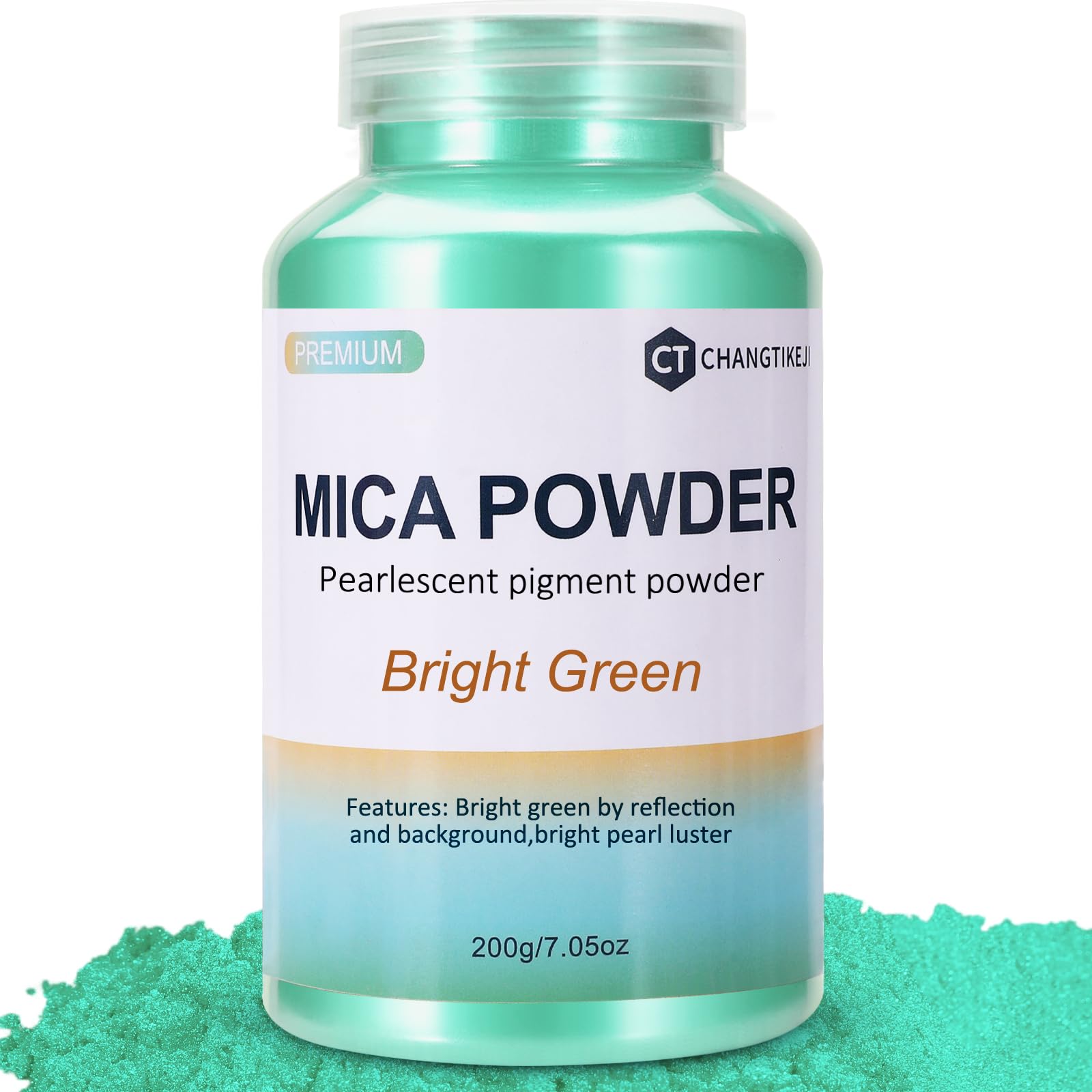 CHANGTIKEJI Mica Powder，24 Colors - 10g/Bottle of Natural Pigment Powder for Epoxy Resin，Soap Making，Candle Making,Lip Gloss,Car Freshies,Dye,Nail Polish,Bath Bombs