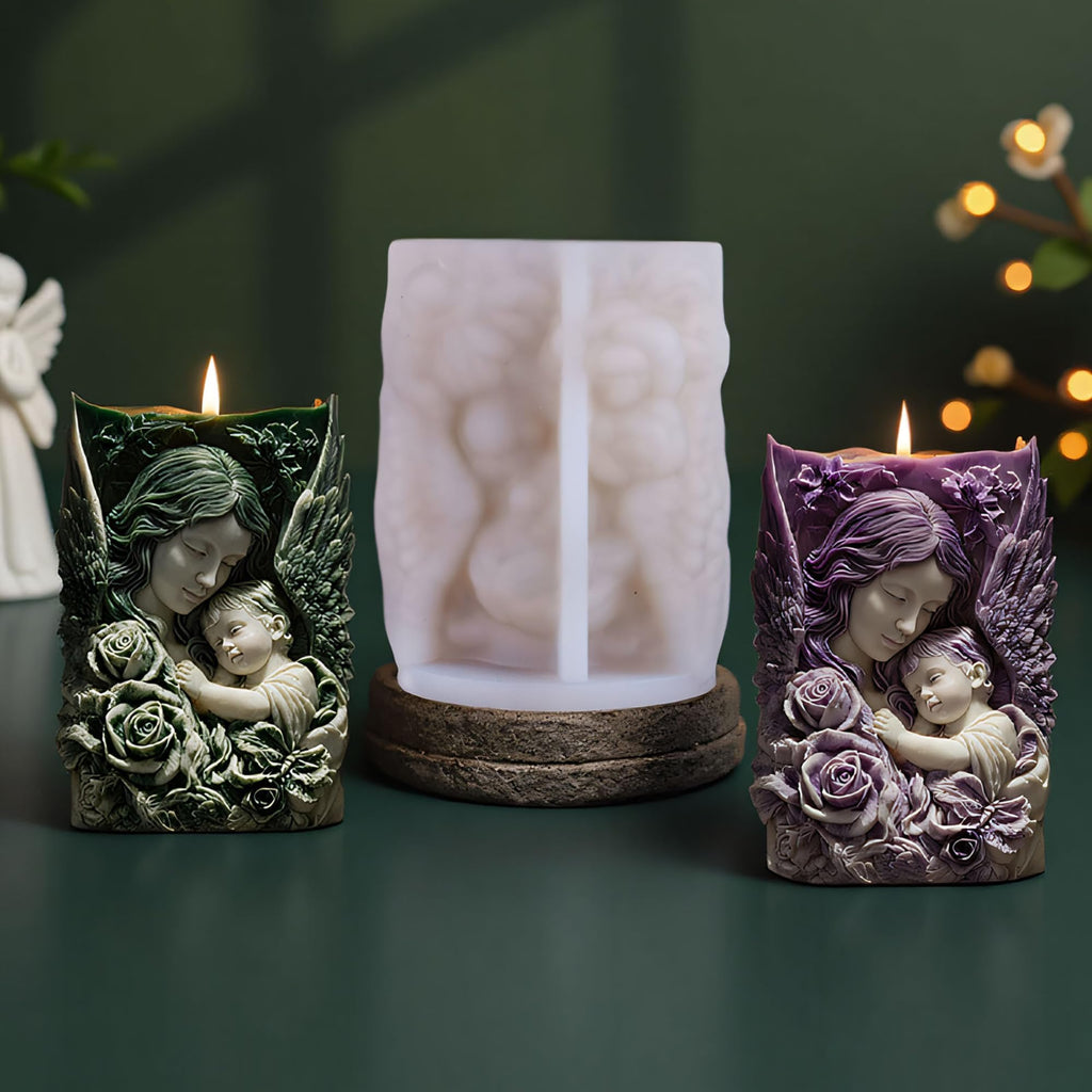 Flower Succulent Tulip Rose Cylinder Molds Silicone Wave Spiral Candle Mold - Silicone Resin Casting Molds for Candle & Resin & Soap Craft Supplies
