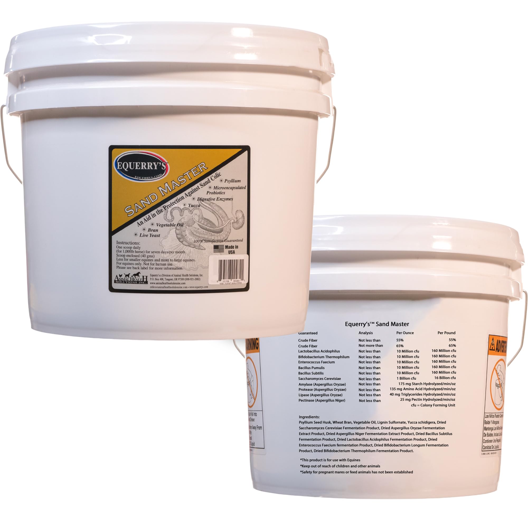 Equerry's Sand Master Horse Supplement - Supports Sand Removal & Overall Digestive Health for Horses | Fecal Clearance for Horses | Psyllium | Appetite Stimulation - 3.6lb