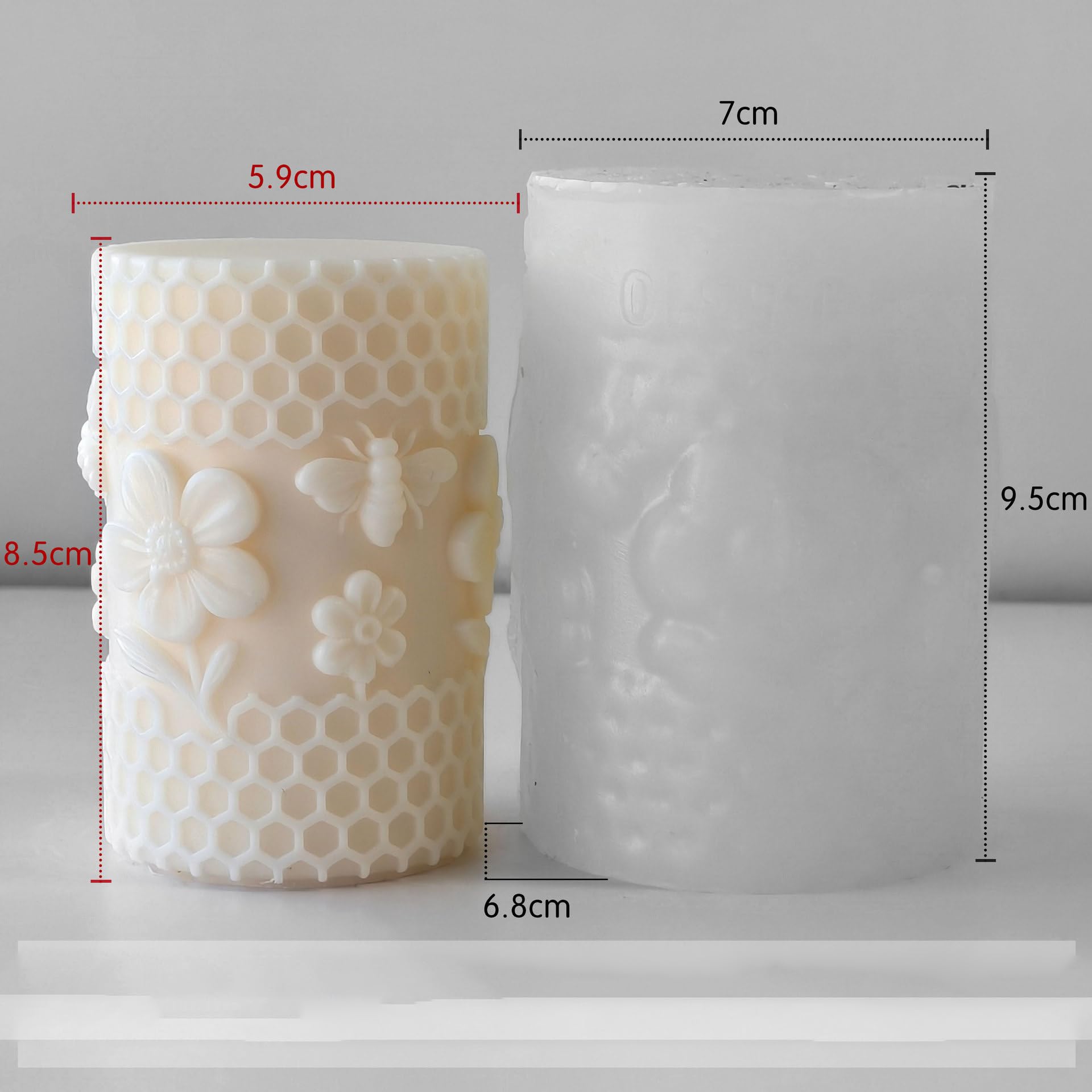 Squirrel Animal Molds Animal Spiral Wave Pillar Rotate Candle & Resin Mold - Resin Casting Silicone Molds for Home Decor & Candle Making Wave Spiral Mold