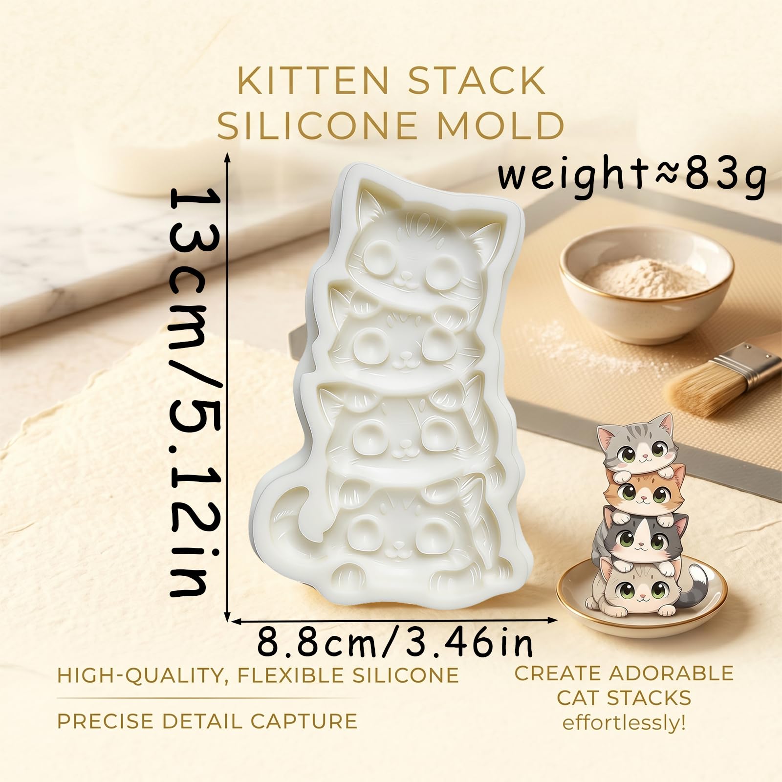 1 Pc Funny Chicken Butt Fondant Mold 3D Bending Chicken Candy Silicone Mold for Cake Decorating, Chocolate, Cupcake Toppers, Resin, Soap, Epoxy, Clay, Plaster, Farm Animal DIY Crafts