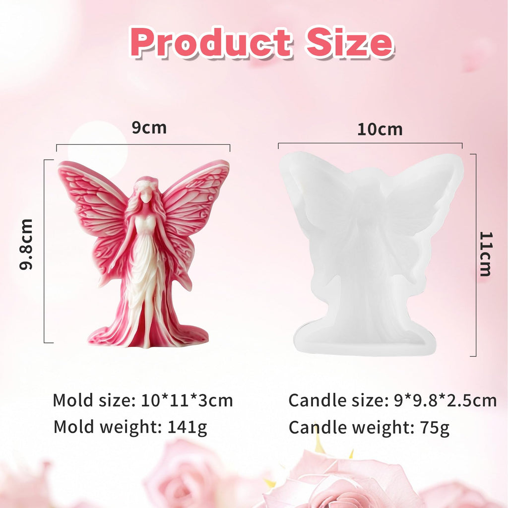 Halloween Candle Mold for Candle Making, 3DSilicone Mold for Resin Casting DIY Plaster Polymer Clay Home Decoration (Witch)