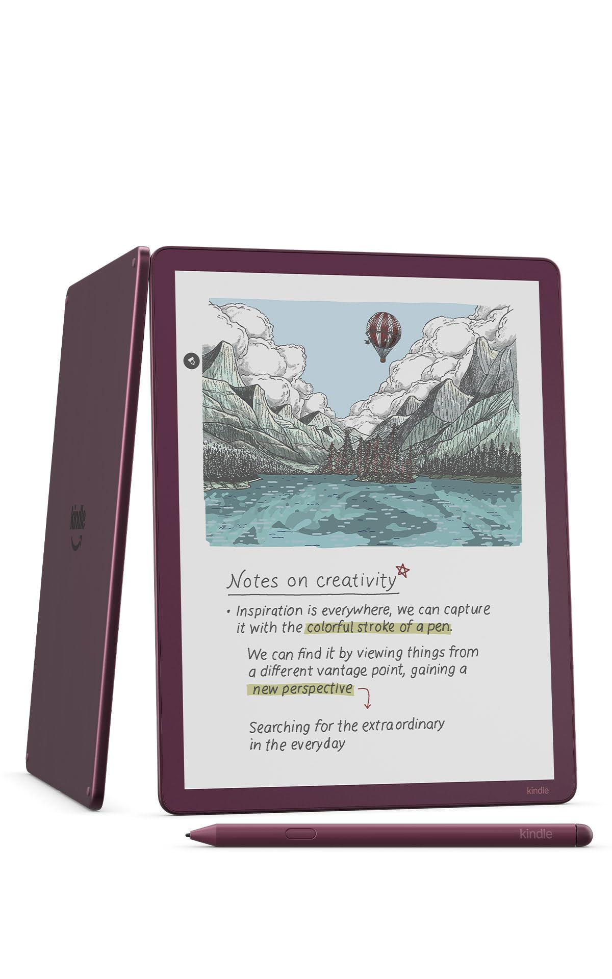 Amazon Kindle Scribe Colorsoft 32GB (newest model) — 11” paper-like color display with front light — Thin, light, powerful — Write in notebooks, documents, and books. Includes Premium Pen - Graphite
