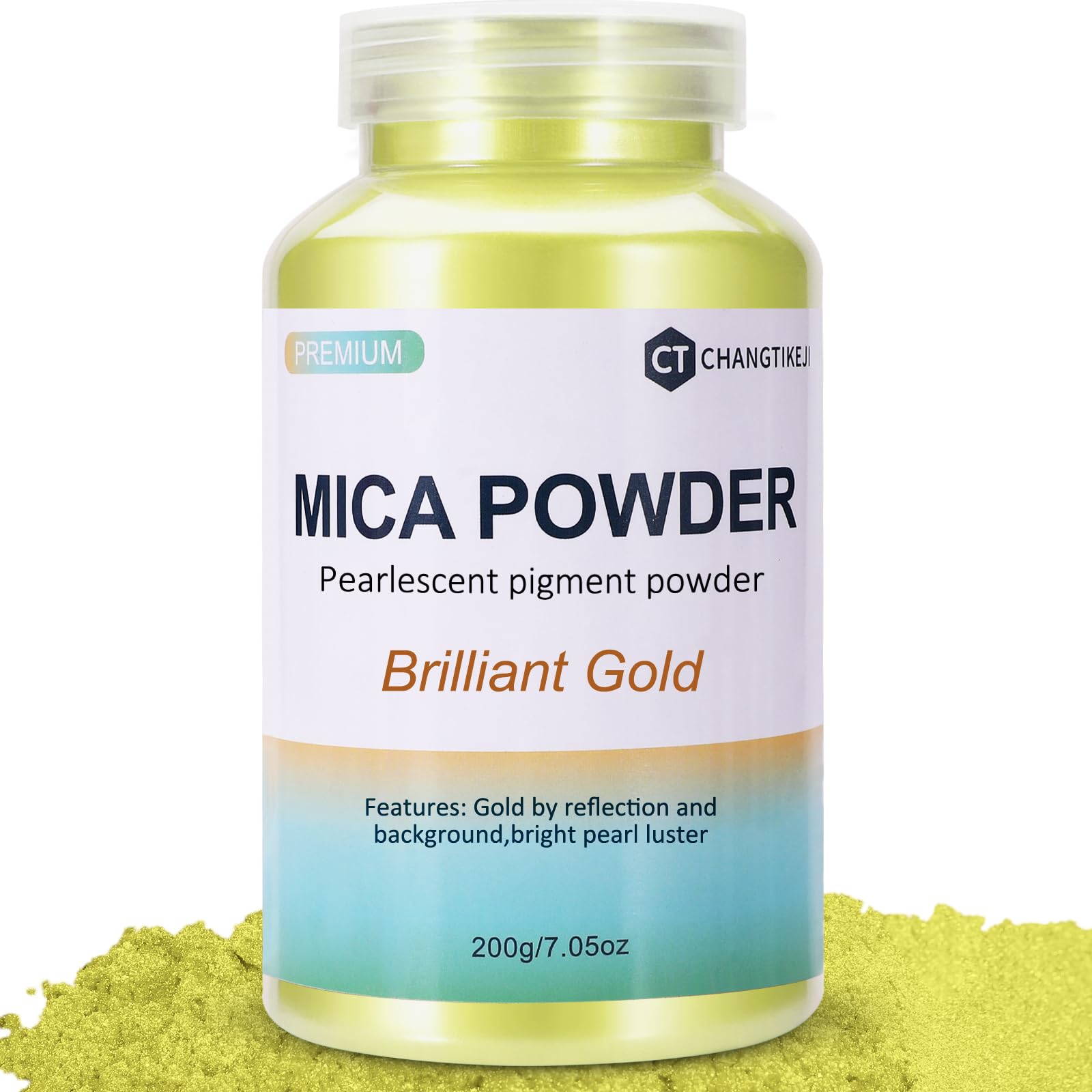 CHANGTIKEJI Mica Powder，24 Colors - 10g/Bottle of Natural Pigment Powder for Epoxy Resin，Soap Making，Candle Making,Lip Gloss,Car Freshies,Dye,Nail Polish,Bath Bombs