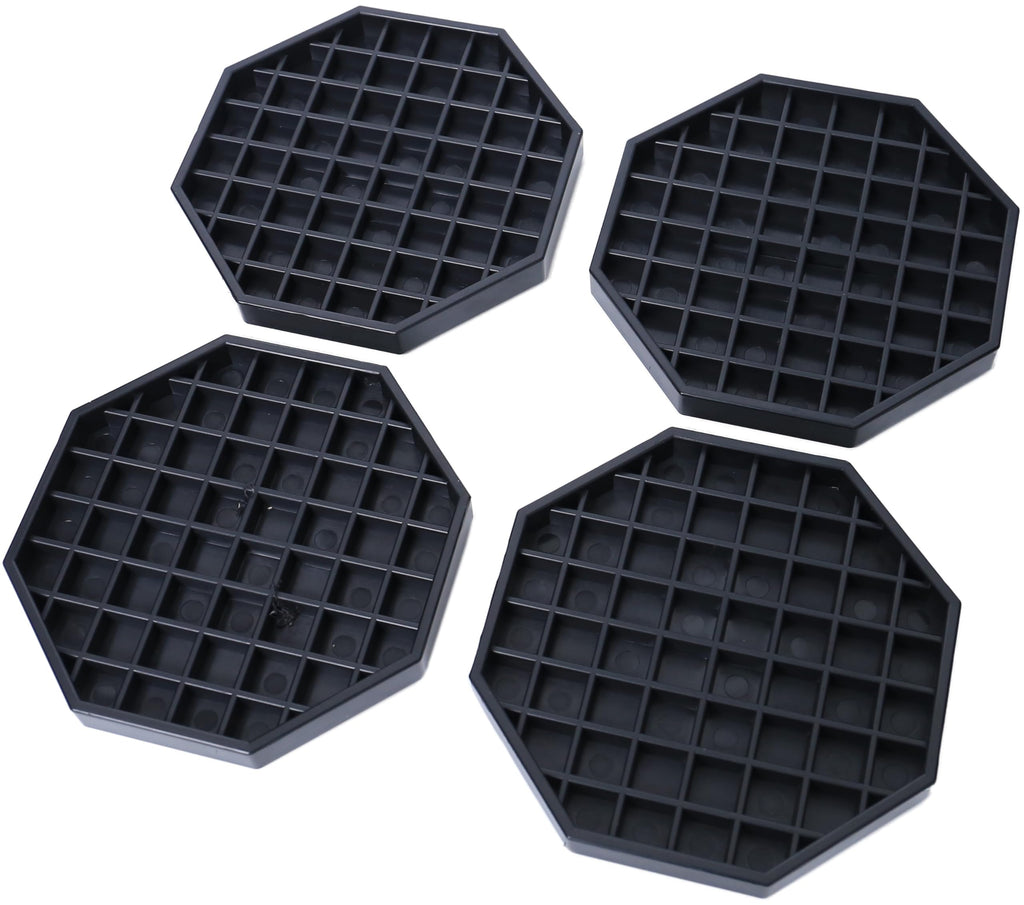 6" Octagon Coffee Drip Tray Catcher for Countertop - for Beverage & Drink Dispenser Bar by kitchentoolz - Pack of 4