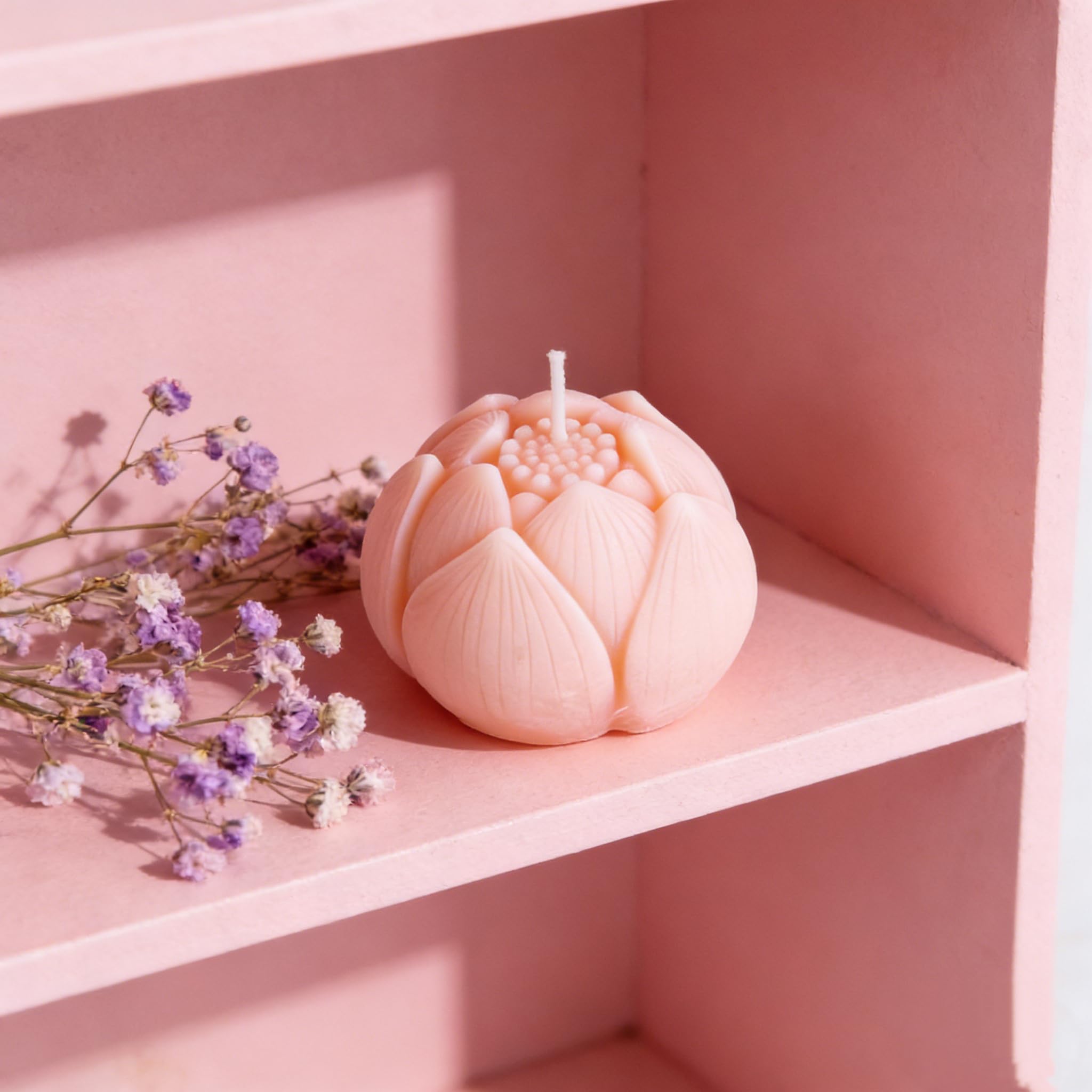 Flower Succulent Tulip Rose Cylinder Molds Silicone Wave Spiral Candle Mold - Silicone Resin Casting Molds for Candle & Resin & Soap Craft Supplies