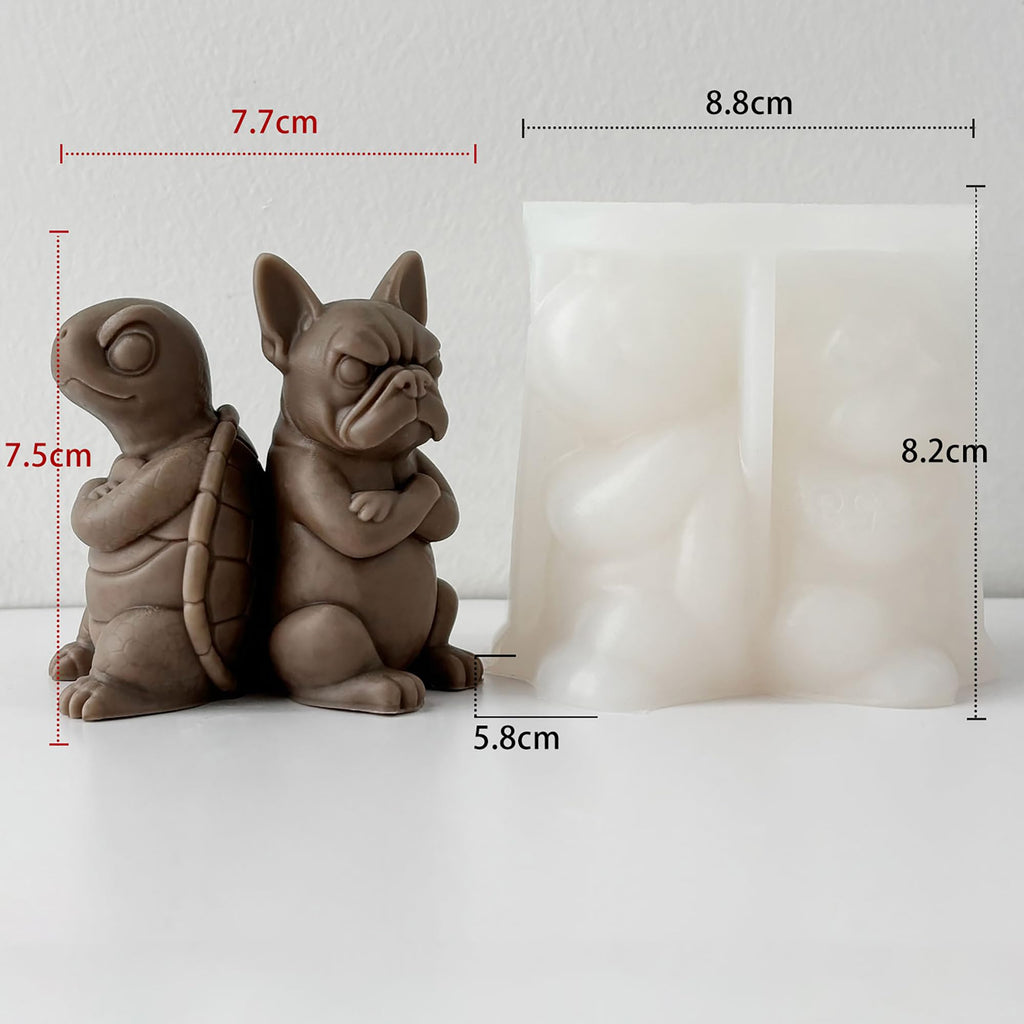 Ghost Skull Man Cylinder Candle & Resin Mold - Resin Casting Silicone Molds for Home Decor & Candle Making Wave Spiral Mold