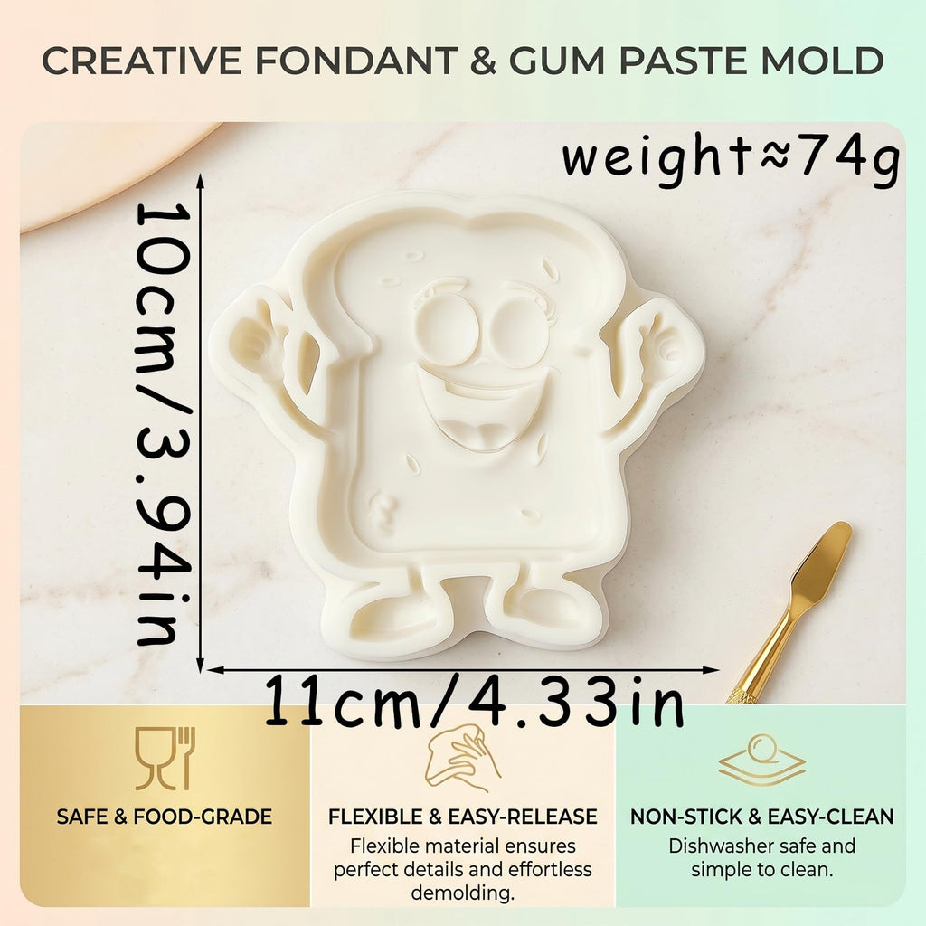 1 Pc Funny Chicken Butt Fondant Mold 3D Bending Chicken Candy Silicone Mold for Cake Decorating, Chocolate, Cupcake Toppers, Resin, Soap, Epoxy, Clay, Plaster, Farm Animal DIY Crafts