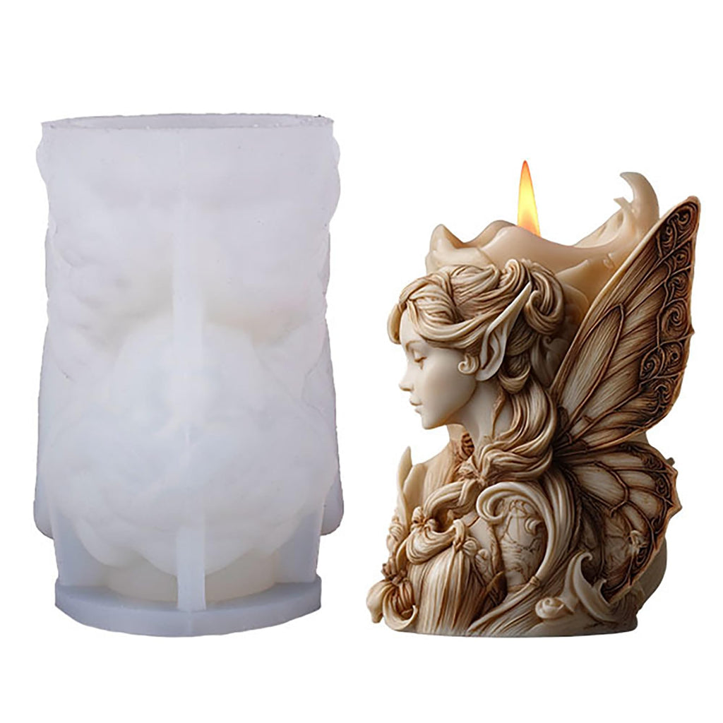 Succulent Flower Silicone Wave Spiral Candle Mold - Silicone Resin Casting Molds for Candle & Resin & Soap Craft Supplies