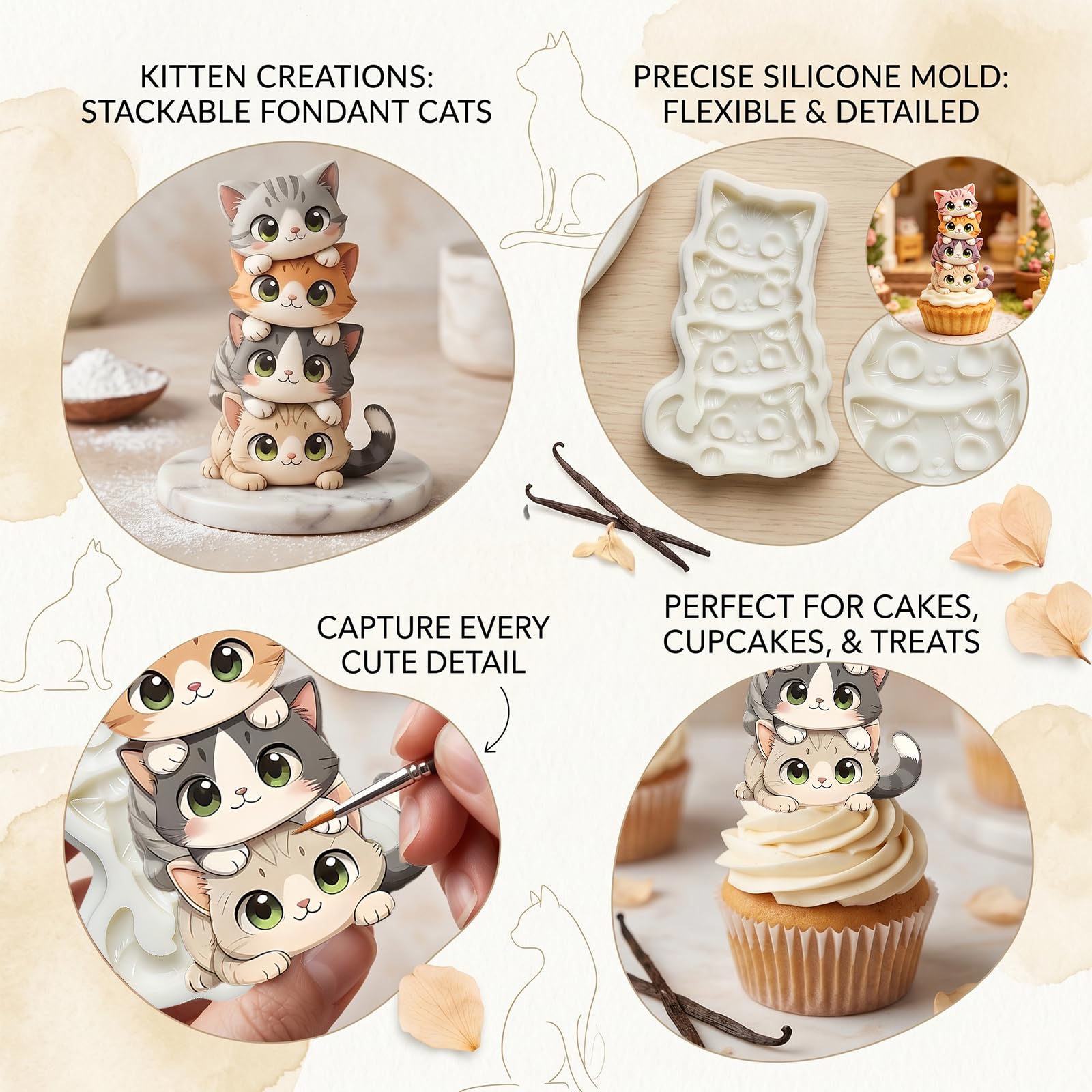1 Pc Funny Chicken Butt Fondant Mold 3D Bending Chicken Candy Silicone Mold for Cake Decorating, Chocolate, Cupcake Toppers, Resin, Soap, Epoxy, Clay, Plaster, Farm Animal DIY Crafts