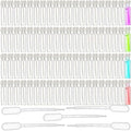200Pcs Mini 1ml Clear Glass Perfume Sample Bottles with 5 Droppers, Empty Refillable Cologne Decant Bottles, Travel Tester Vials for Fragrance, Essential Oils, DIY Liquids