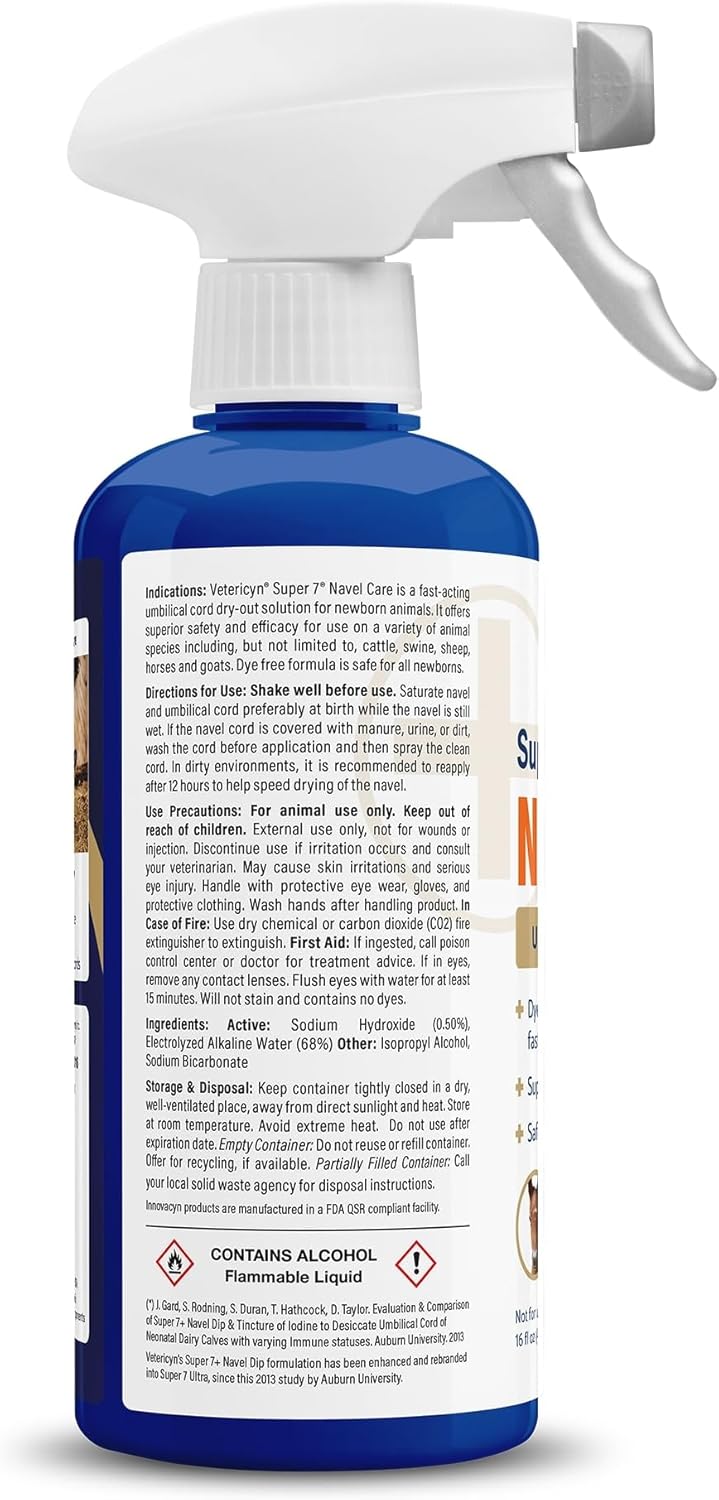 Vetericyn Super 7 Ultra Navel Care Spray, 16 oz.