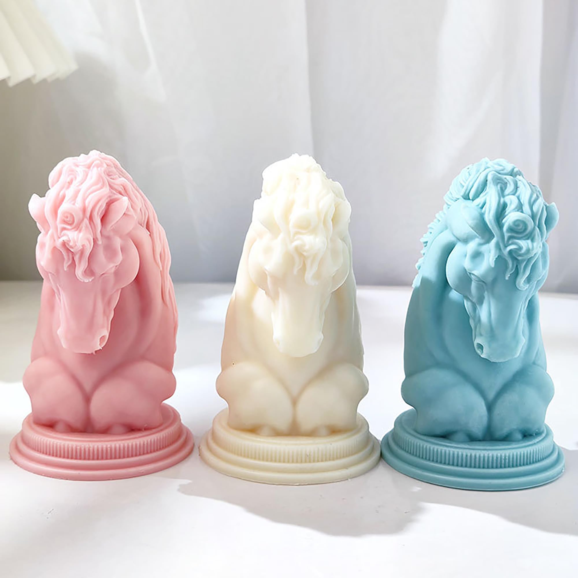 Animal & Owl Resin & Silicone Candle Mold Set - 3D Animal Mold for Home Decor & Candle Making